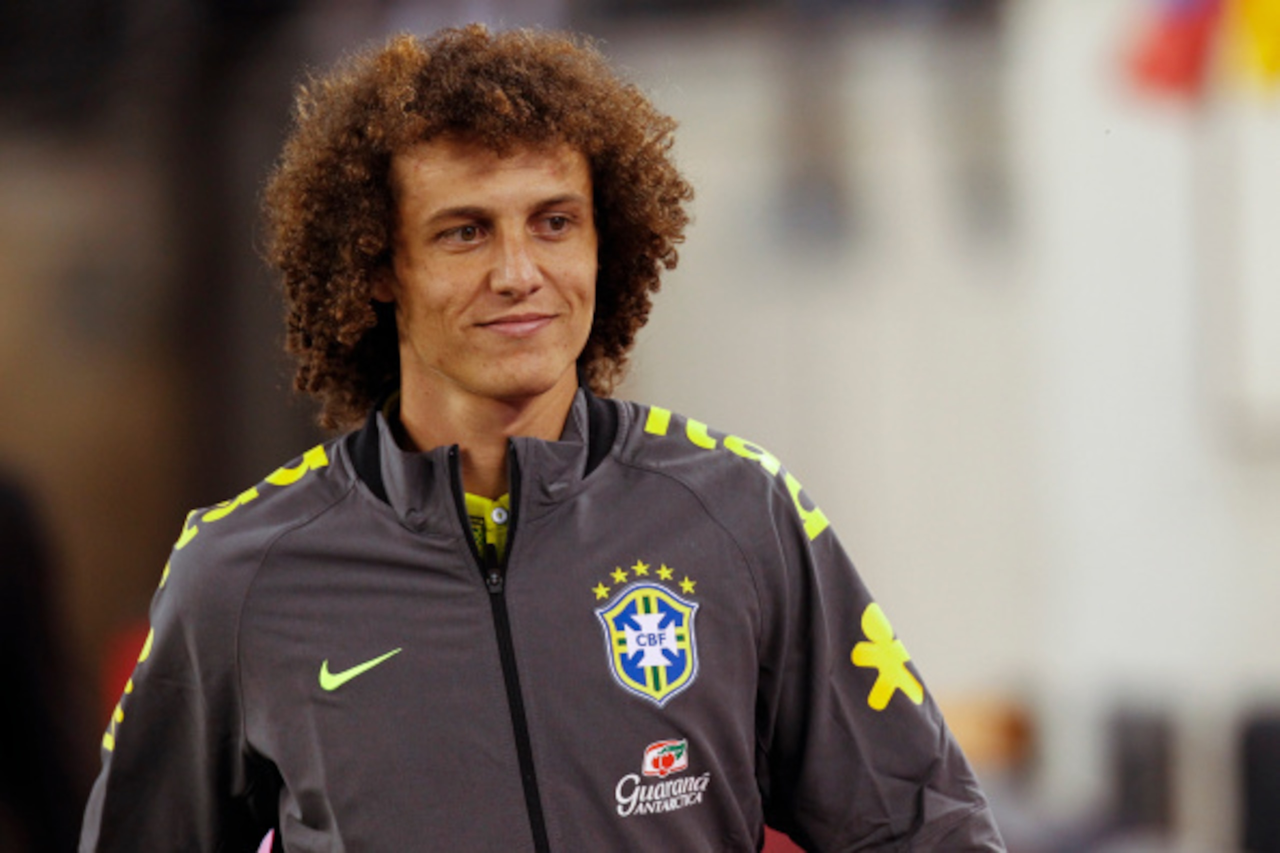 EAST RUTHERFORD, NJ - SEPTEMBER 9 :  David Luiz of Brazil stands on the pitch during warmups against Ecuador during their match at MetLife Stadium on September 9, 2014 in East Rutherford, New Jersey.  (Photo by Jeff Zelevansky/Getty Images)