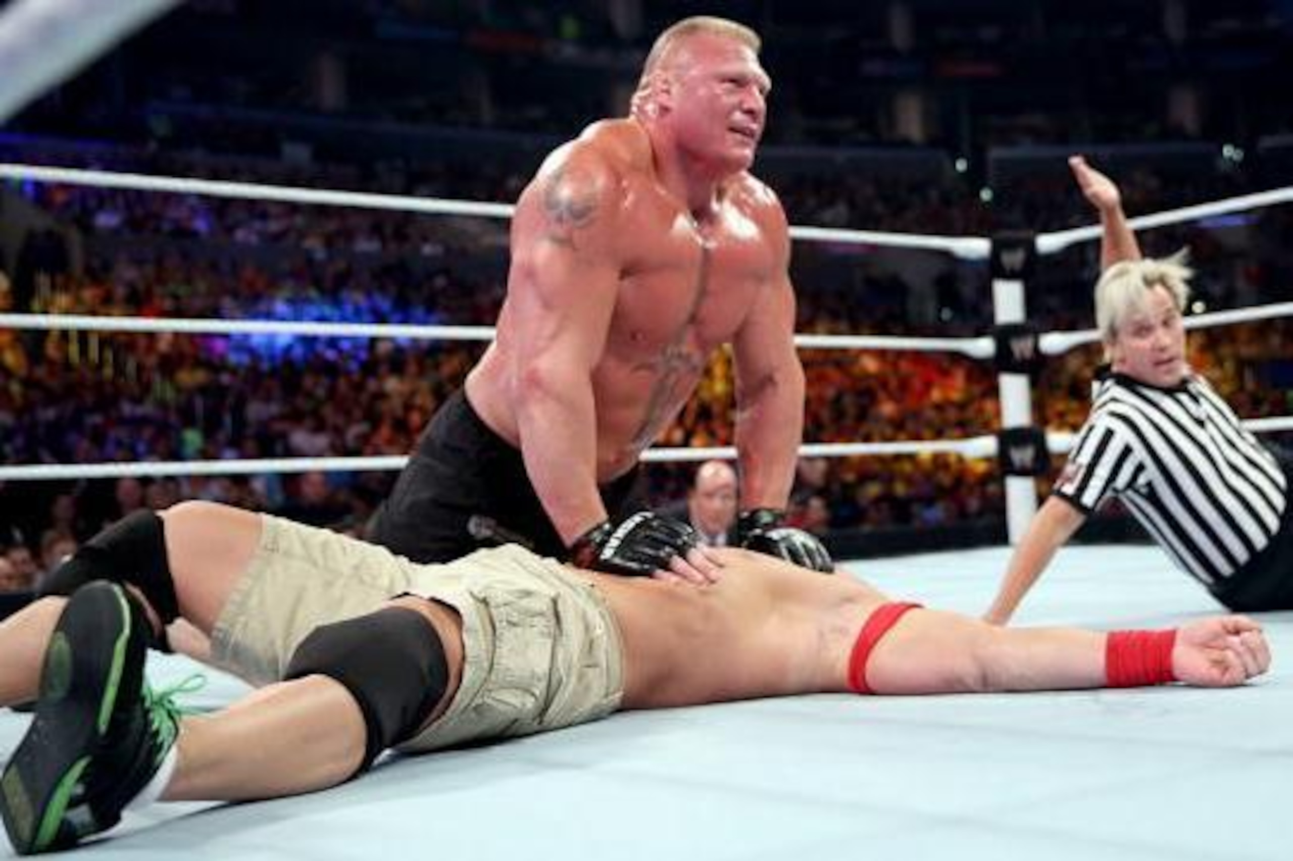 Brock Lesnar beats Cena at SummerSlam