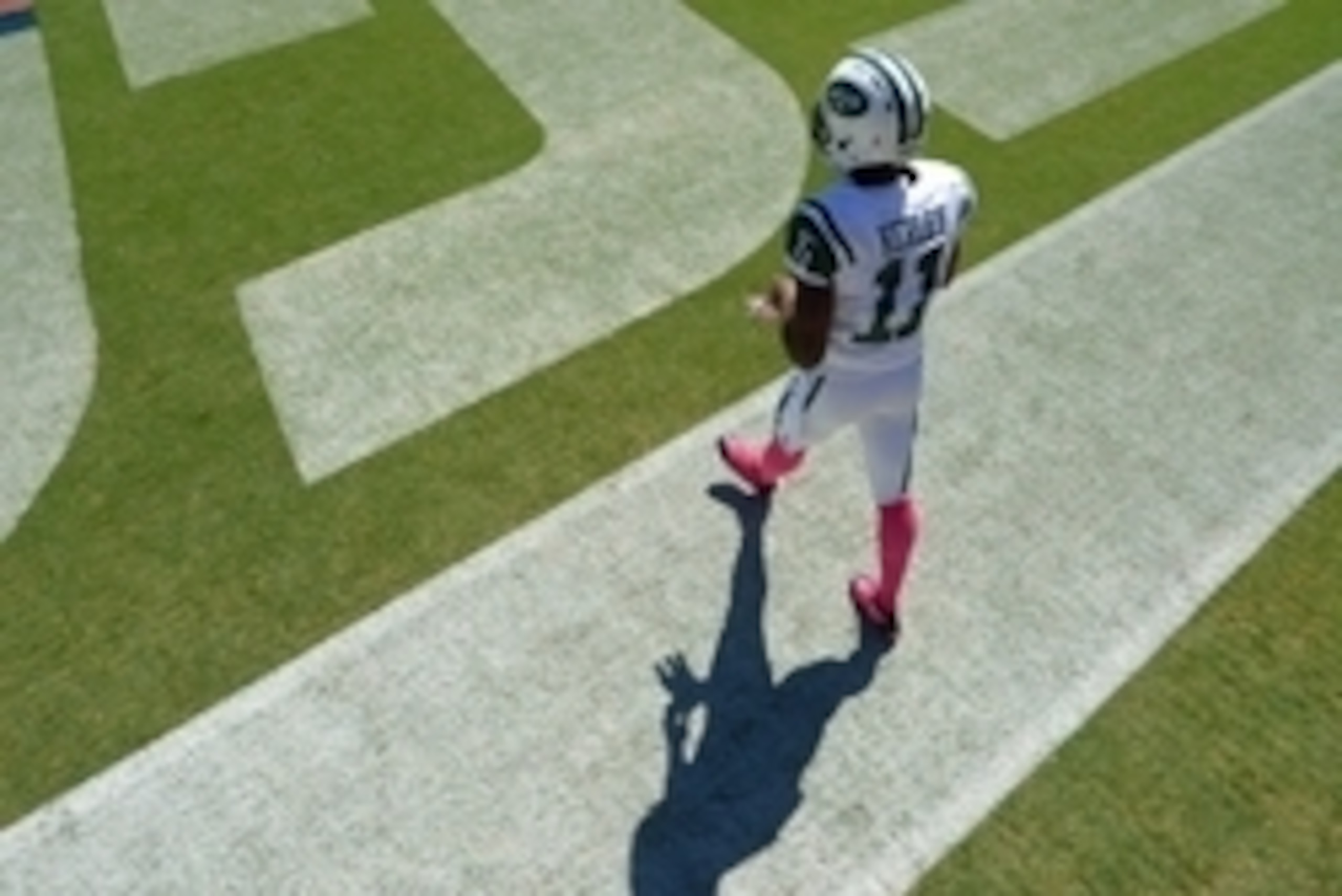 Oct 5, 2014; San Diego, CA, USA; New York Jets wide receiver Jeremy Kerley (11) takes the field before the game against the San Diego Chargers at Qualcomm Stadium. Mandatory Credit: Jake Roth-USA TODAY Sports