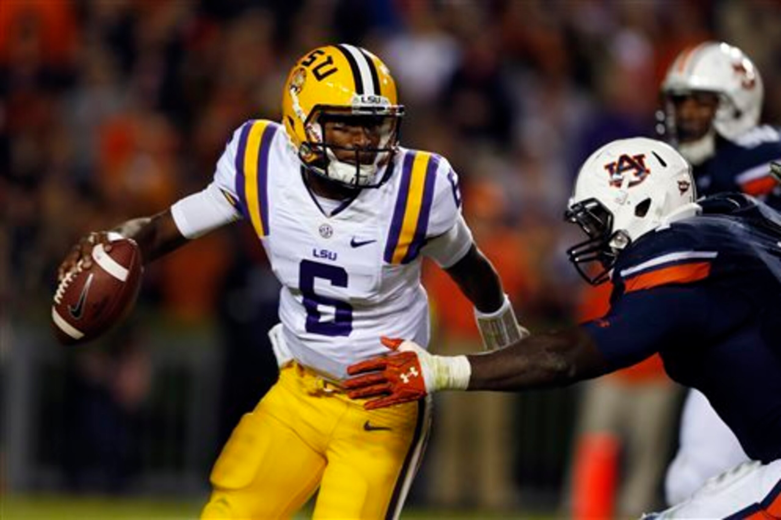 LSU quarterback Brandon Harris