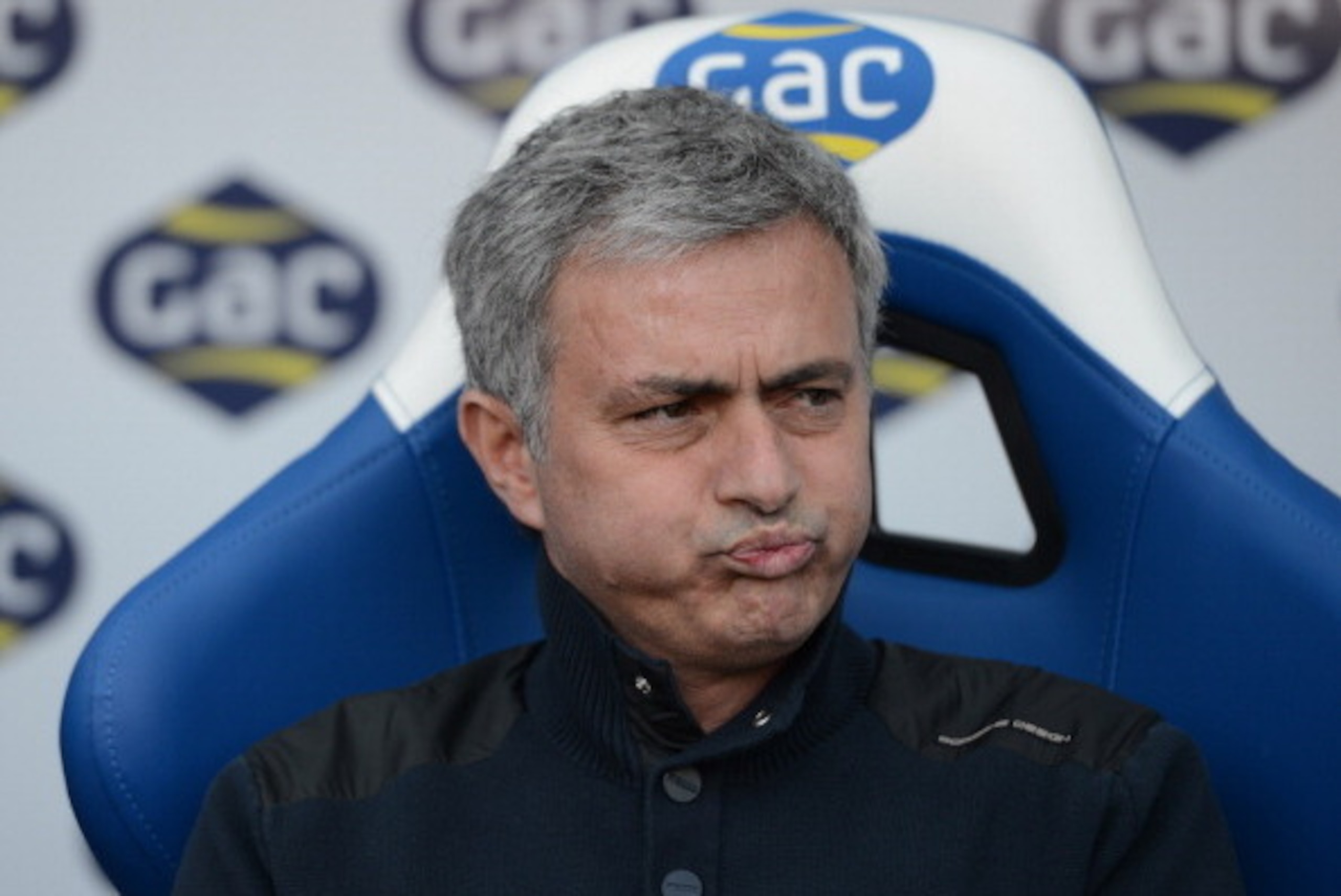 LONDON, ENGLAND - MARCH 29:  Jose Mourinho the Chelsea manager looks on prior to the Barclays Premier League match between Crystal Palace and Chelsea at Selhurst Park on March 29, 2014 in London, England.  (Photo by Steve Bardens/Getty Images)