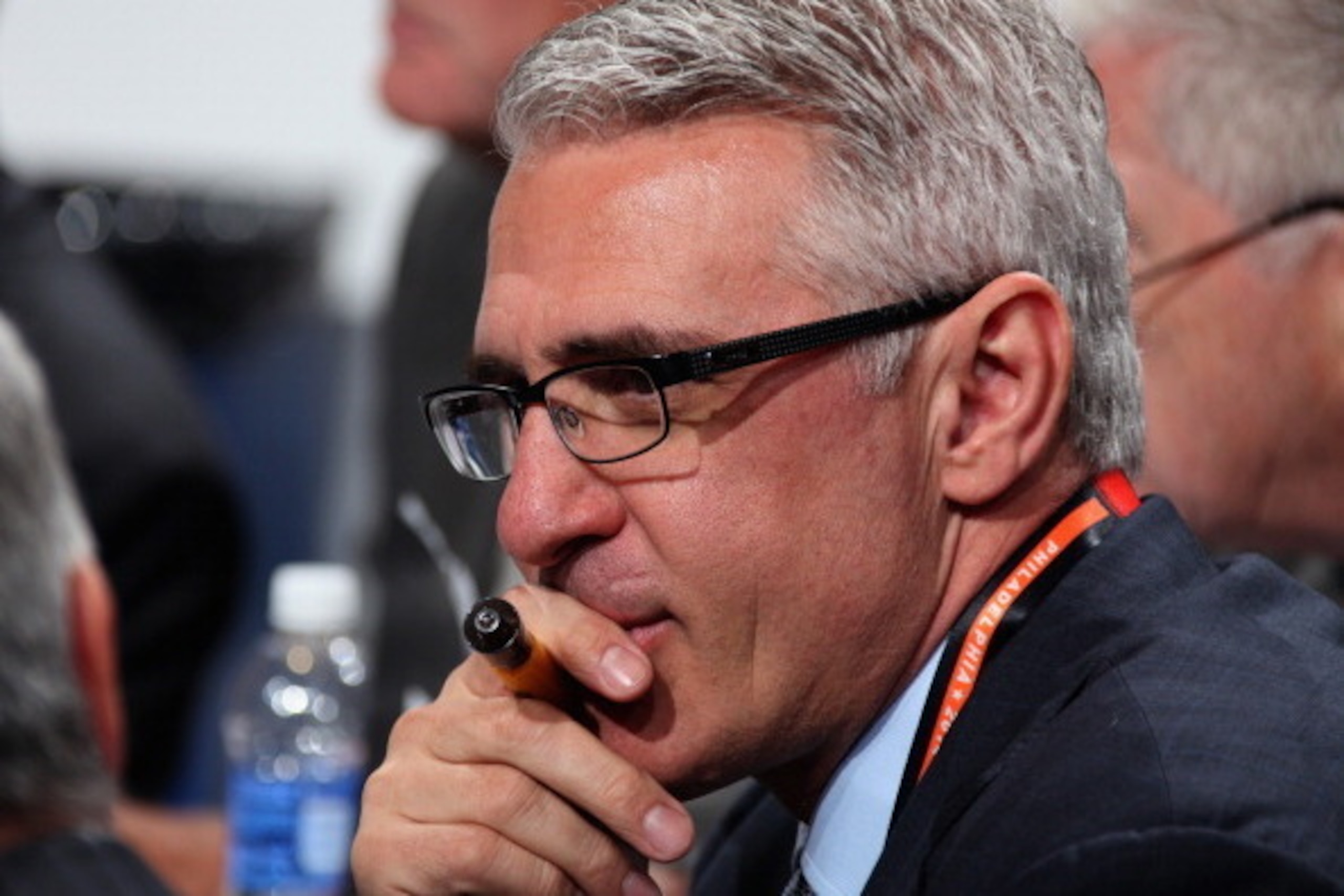 PHILADELPHIA, PA - JUNE 28:  General Manager Ron Francis of the Carolina Hurricanes attends the 2014 NHL Entry Draft at Wells Fargo Center on June 28, 2014 in Philadelphia, Pennsylvania.  (Photo by Dave Sandford/NHLI via Getty Images)