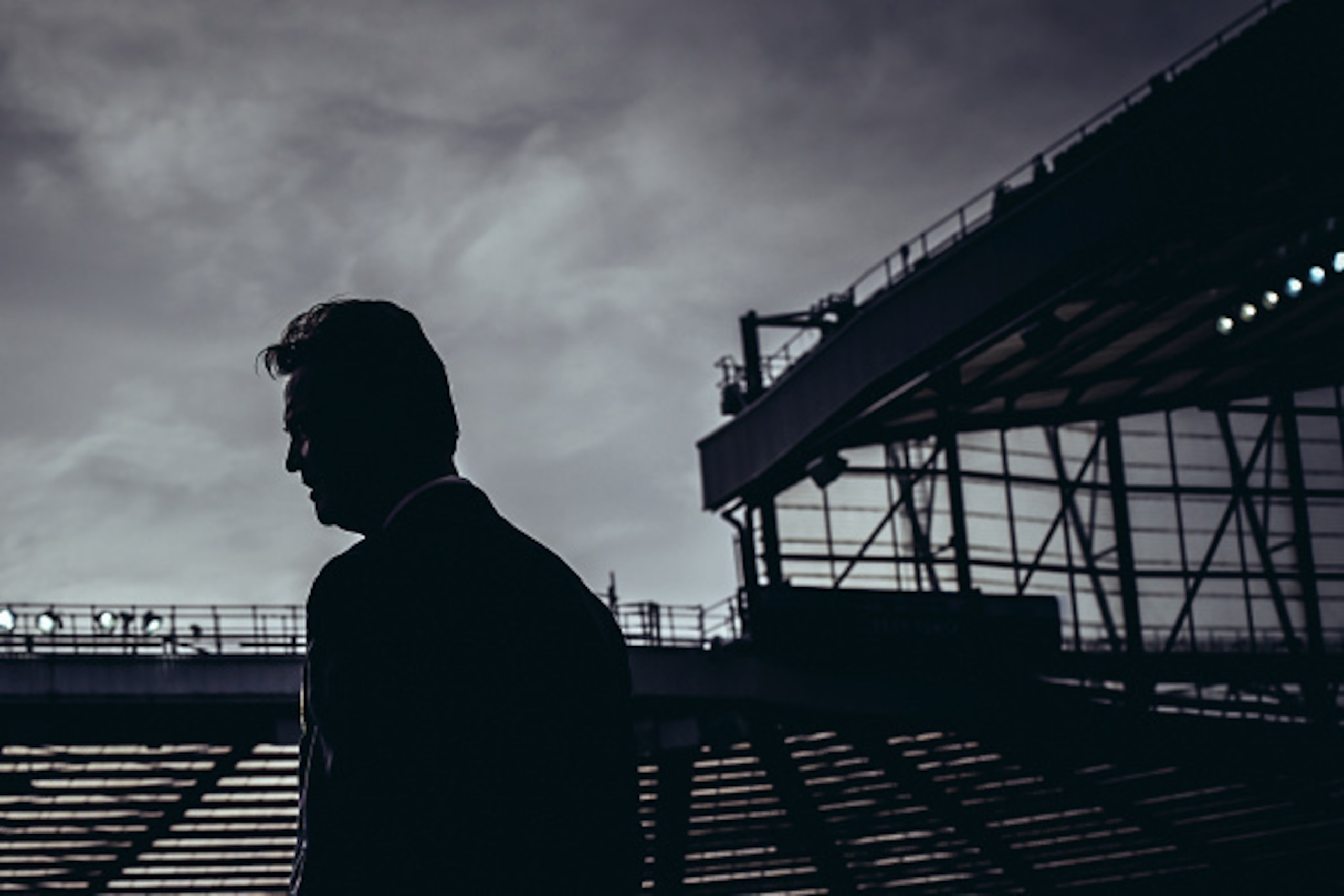 MANCHESTER, ENGLAND - OCTOBER 05: (EDITORS NOTE: This image was processed using digital filters.) Manchester United manager Louis van Gaal looks on during the Barclays Premier League match between Manchester United and Everton at Old Trafford on October 5