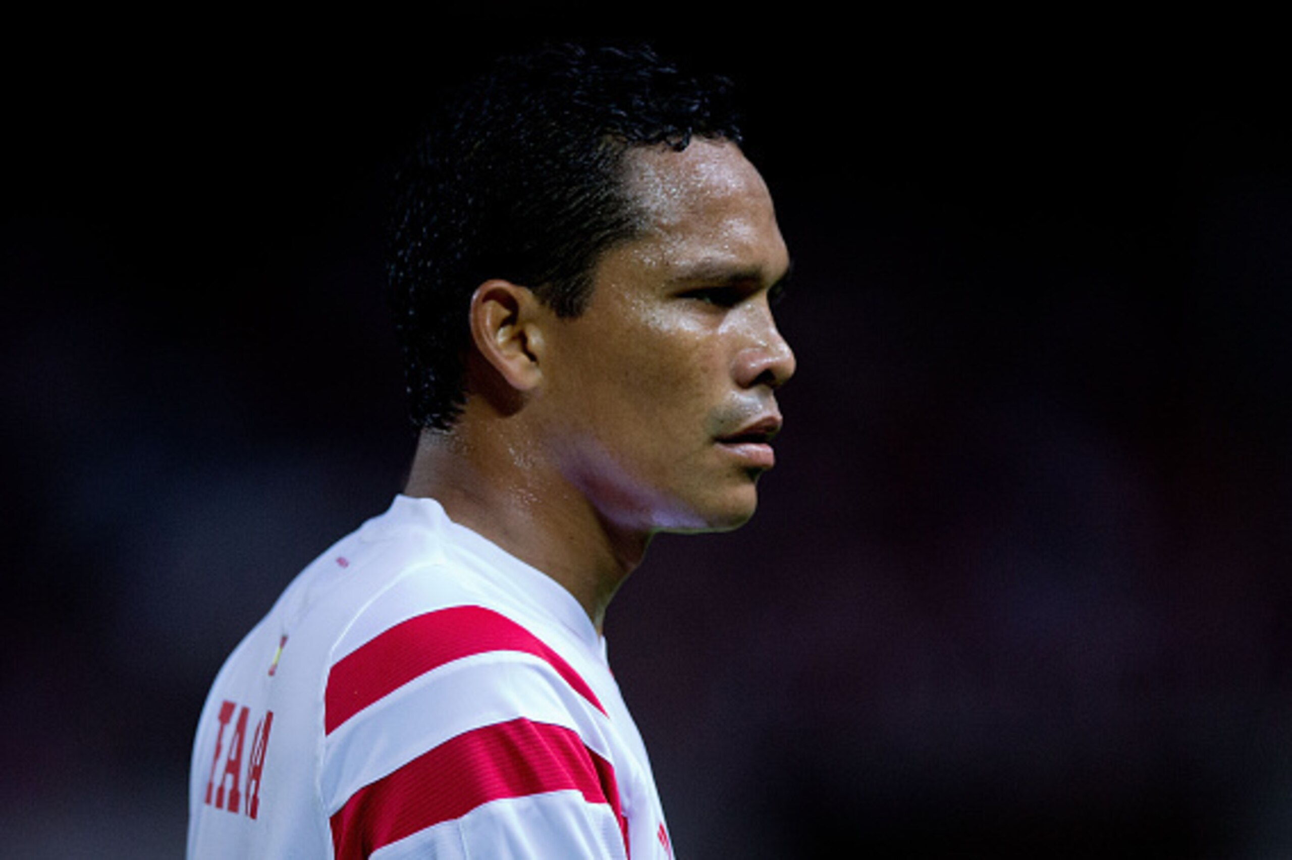 SEVILLE, SPAIN - SEPTEMBER 18:  Carlos Bacca of Sevilla FC in action during the UEFA Europa League group G match between Sevilla FC and Feyenoord at Ramon Sanchez Pizjuan stadium on September 18, 2014 in Seville, Spain.  (Photo by Gonzalo Arroyo Moreno/Ge