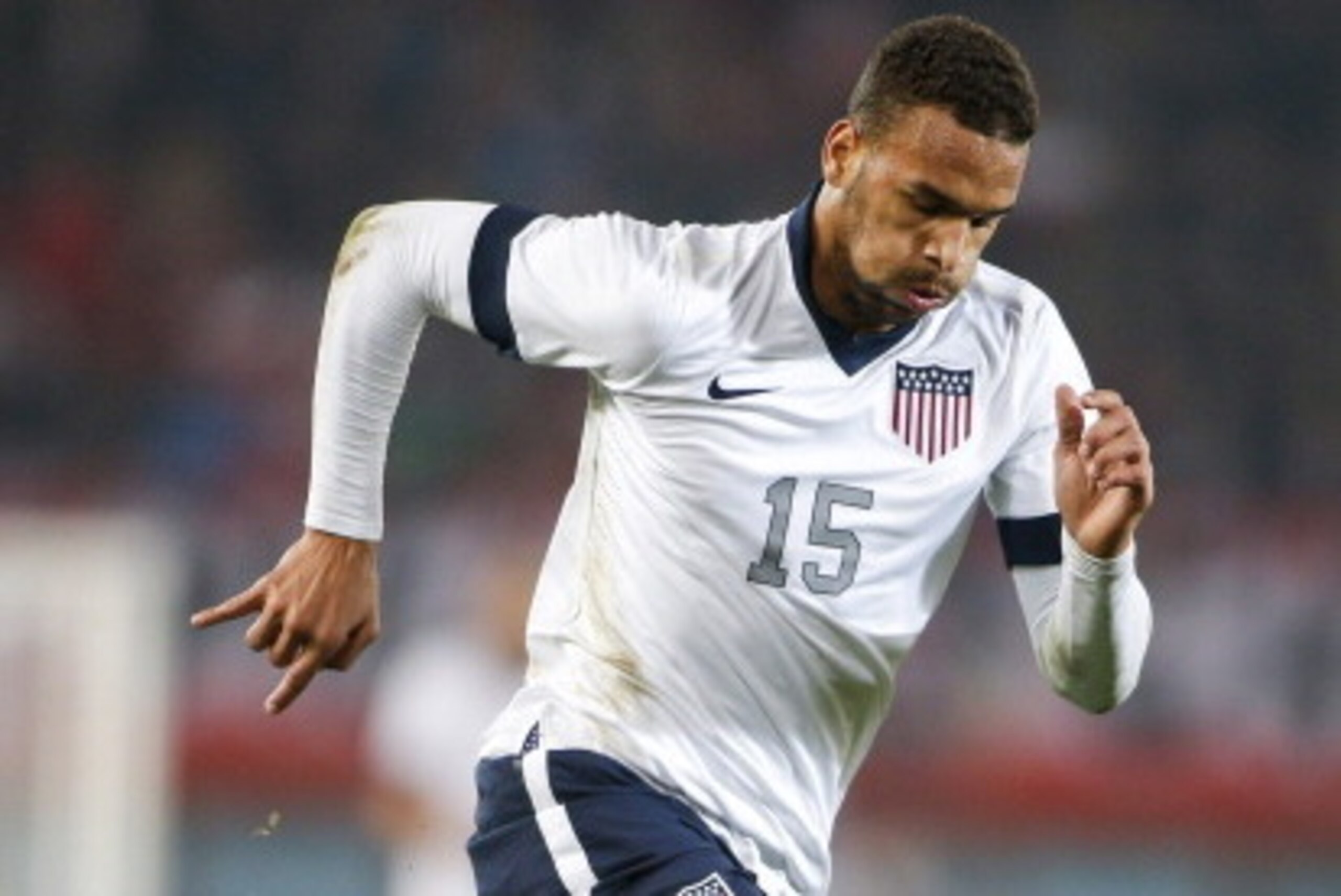 VIENNA, AUSTRIA - NOVEMBER 19: Terrence Boyd of USA controls the ball during the International friendly match between Austria and USA at the Ernst-Happel Stadium on November 19, 2013 in Vienna, Austria. (Photo by Christian Hofer/Getty Images)