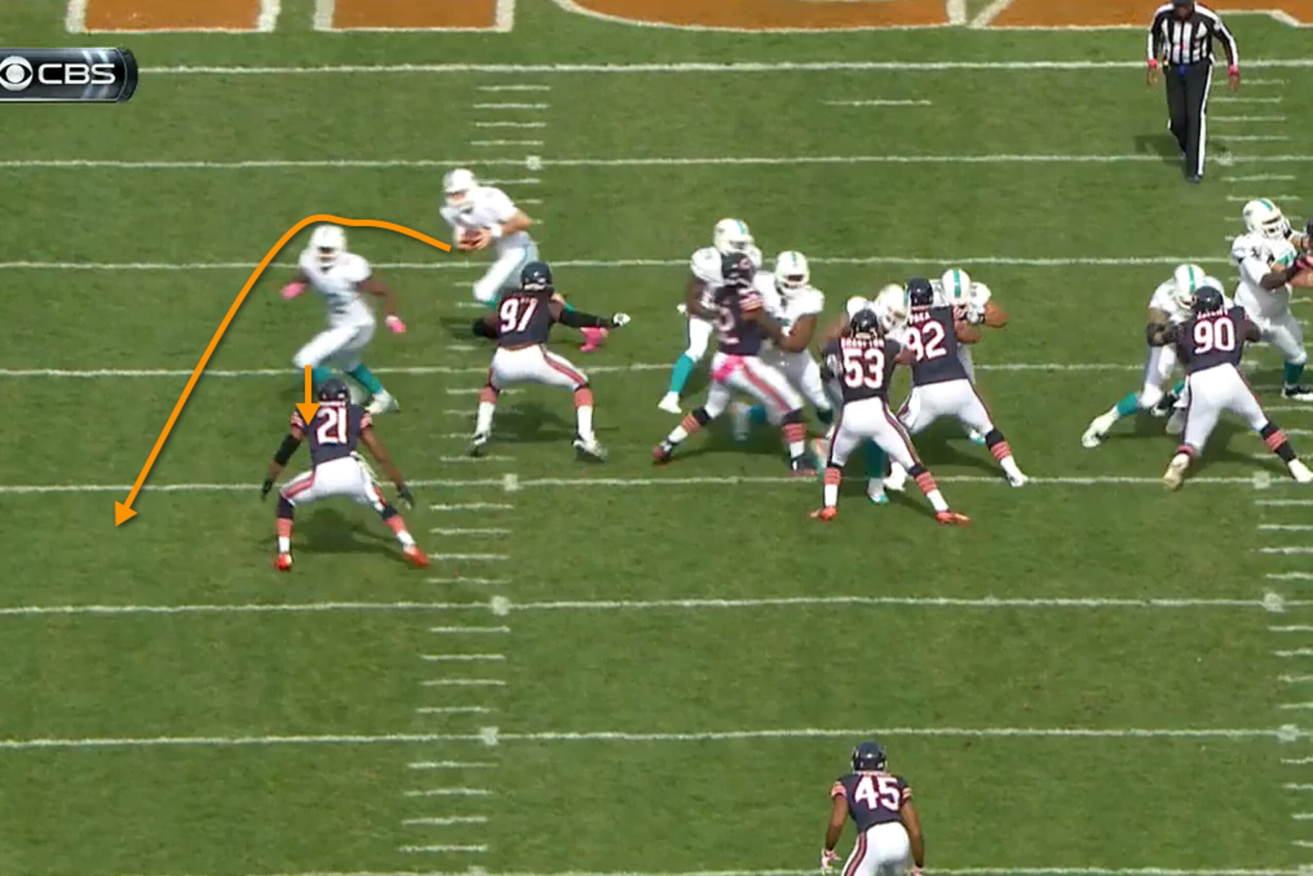 Tannehill had great success on read-option plays