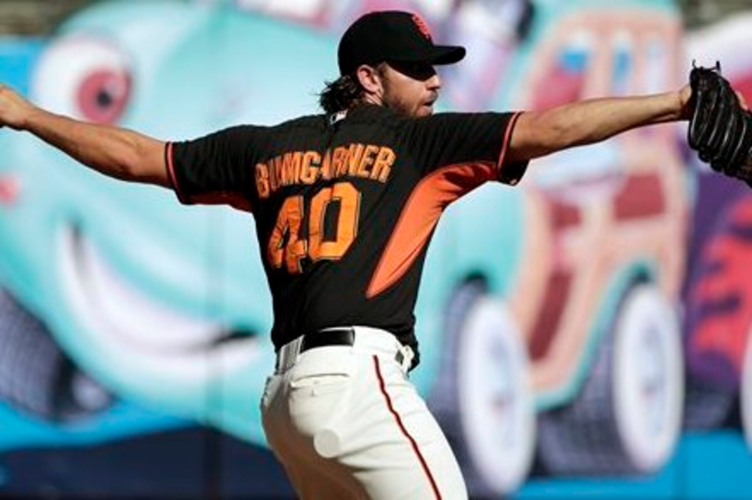 Few pitchers are as tough on the road as Madison Bumgarner is.