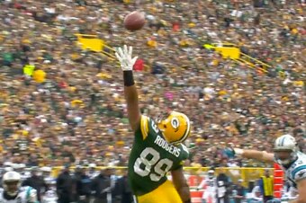 Rodgers was this close to perfection Sunday.
