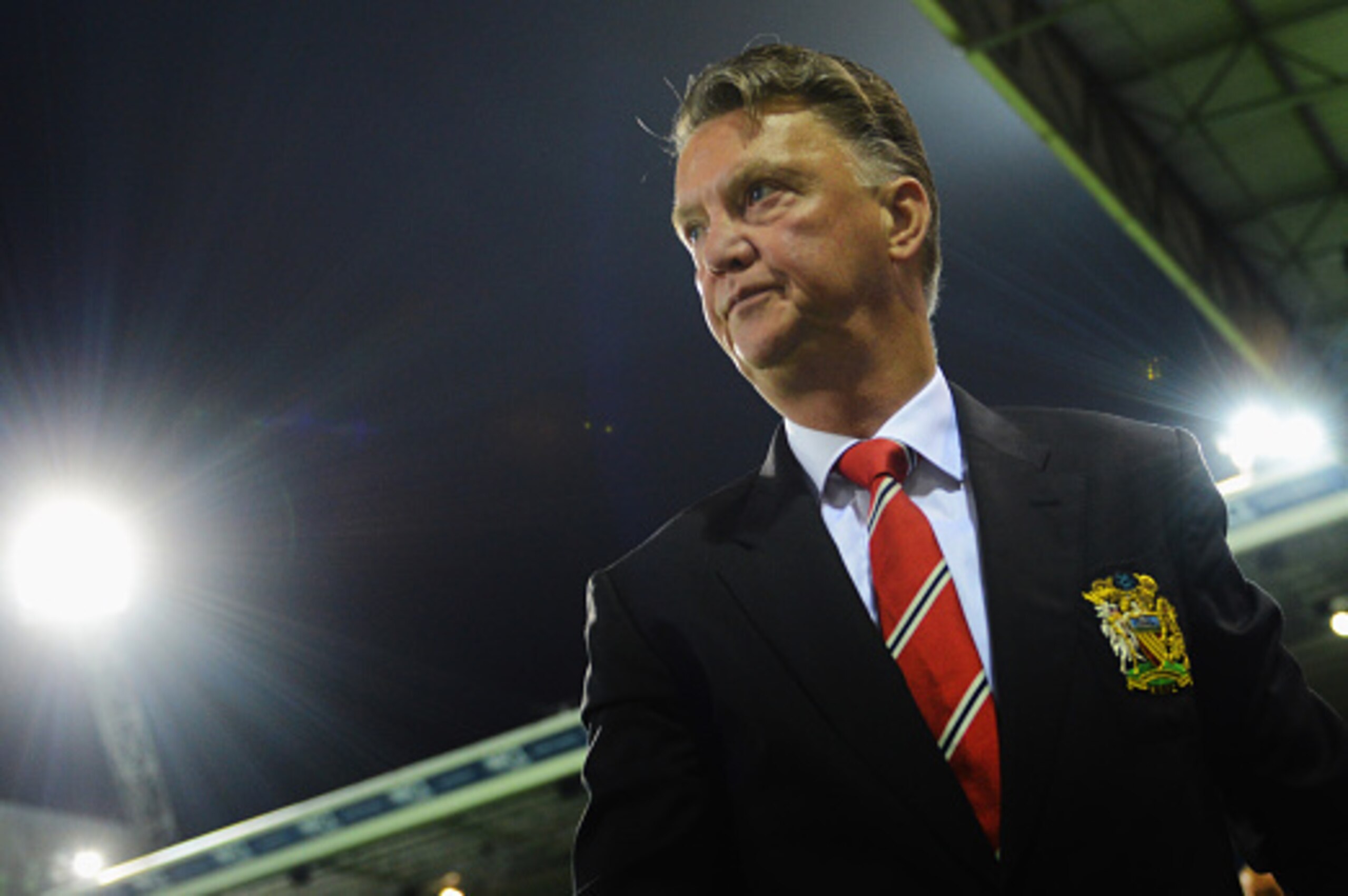 WEST BROMWICH, ENGLAND - OCTOBER 20:  Louis van Gaal manager of Manchester United looks on prior to the Barclays Premier League match between West Bromwich Albion and Manchester United at The Hawthorns on October 20, 2014 in West Bromwich, England.  (Phot