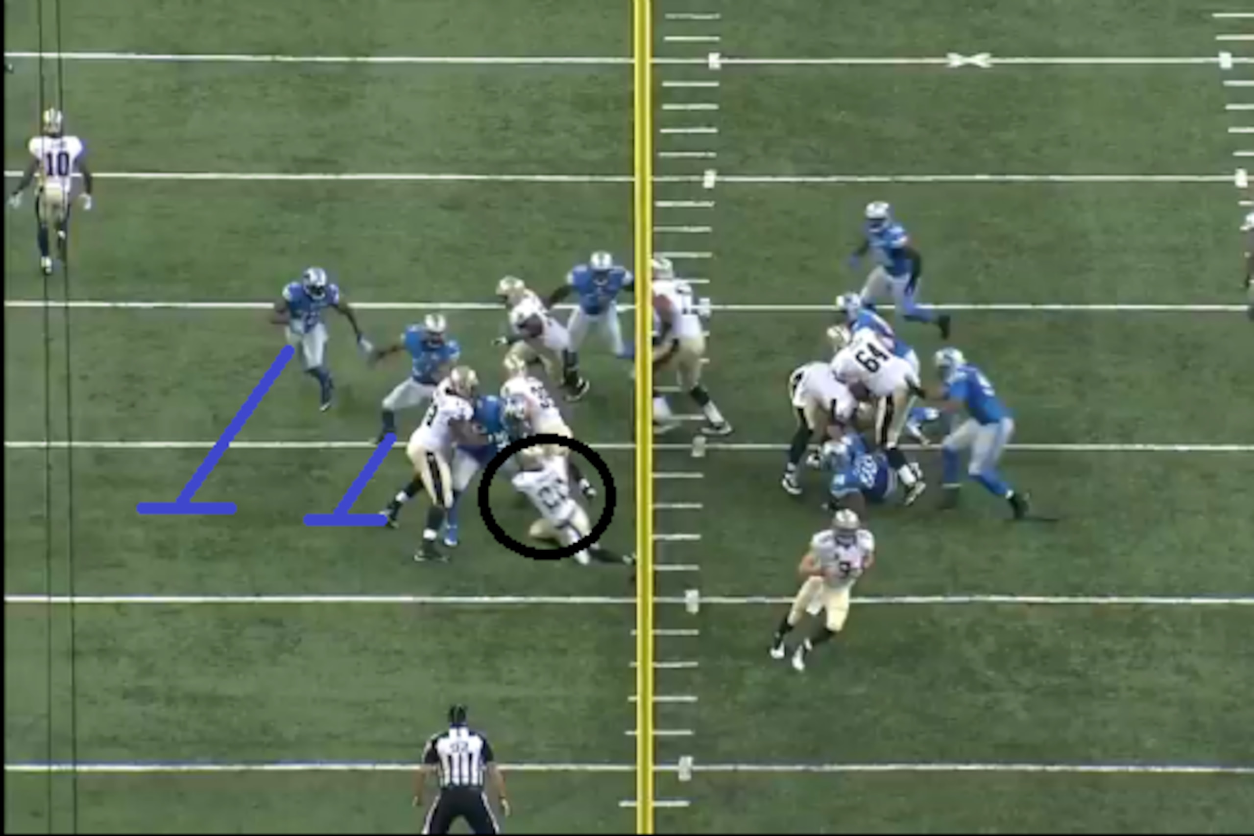Ingram's third carry vs. Lions