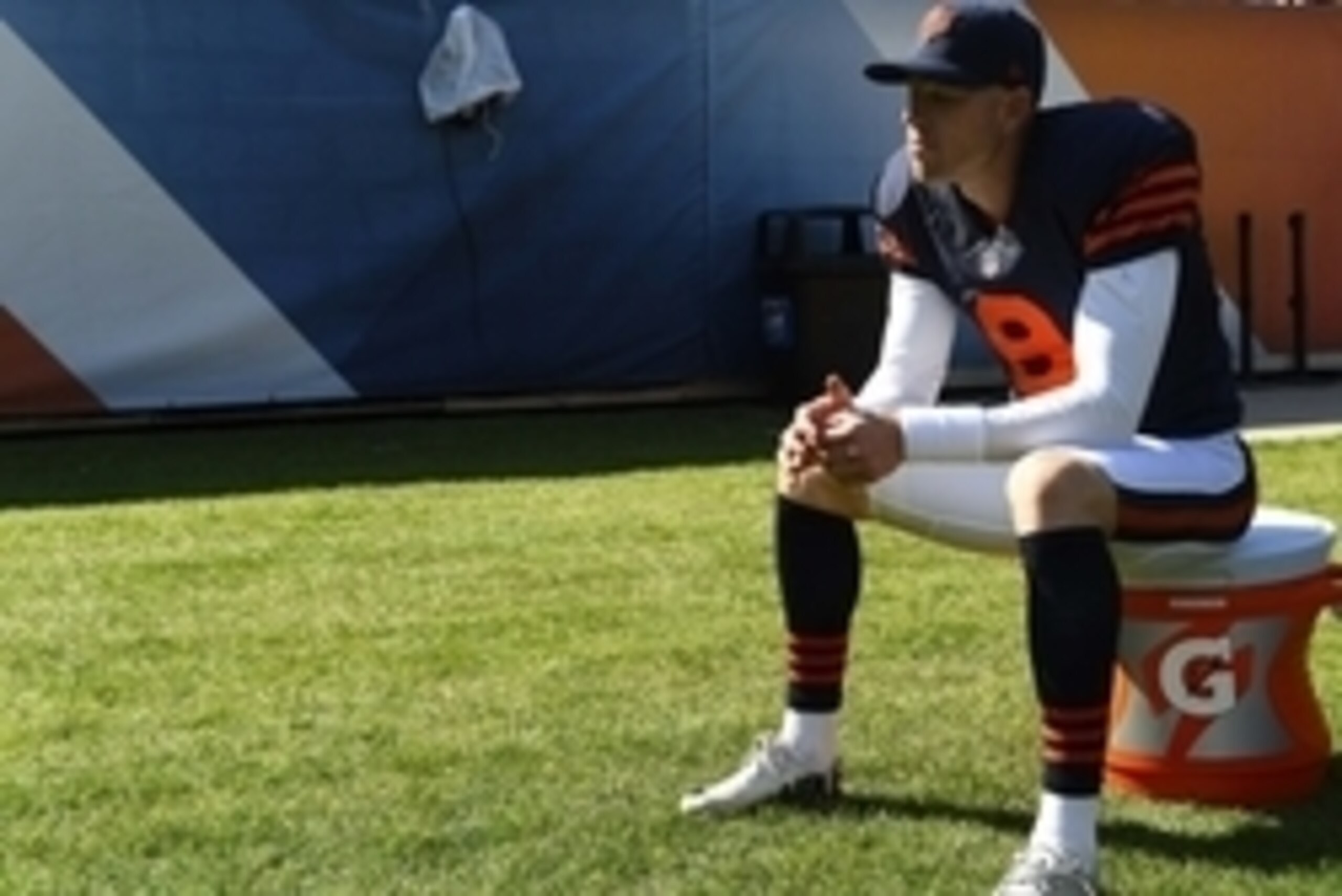 Sep 28, 2014; Chicago, IL, USA; Chicago Bears kicker Robbie Gould (9) during the second half at Soldier Field.  The Green Bay Packers defeated the Chicago Bears 38-17. Mandatory Credit: Mike DiNovo-USA TODAY Sports