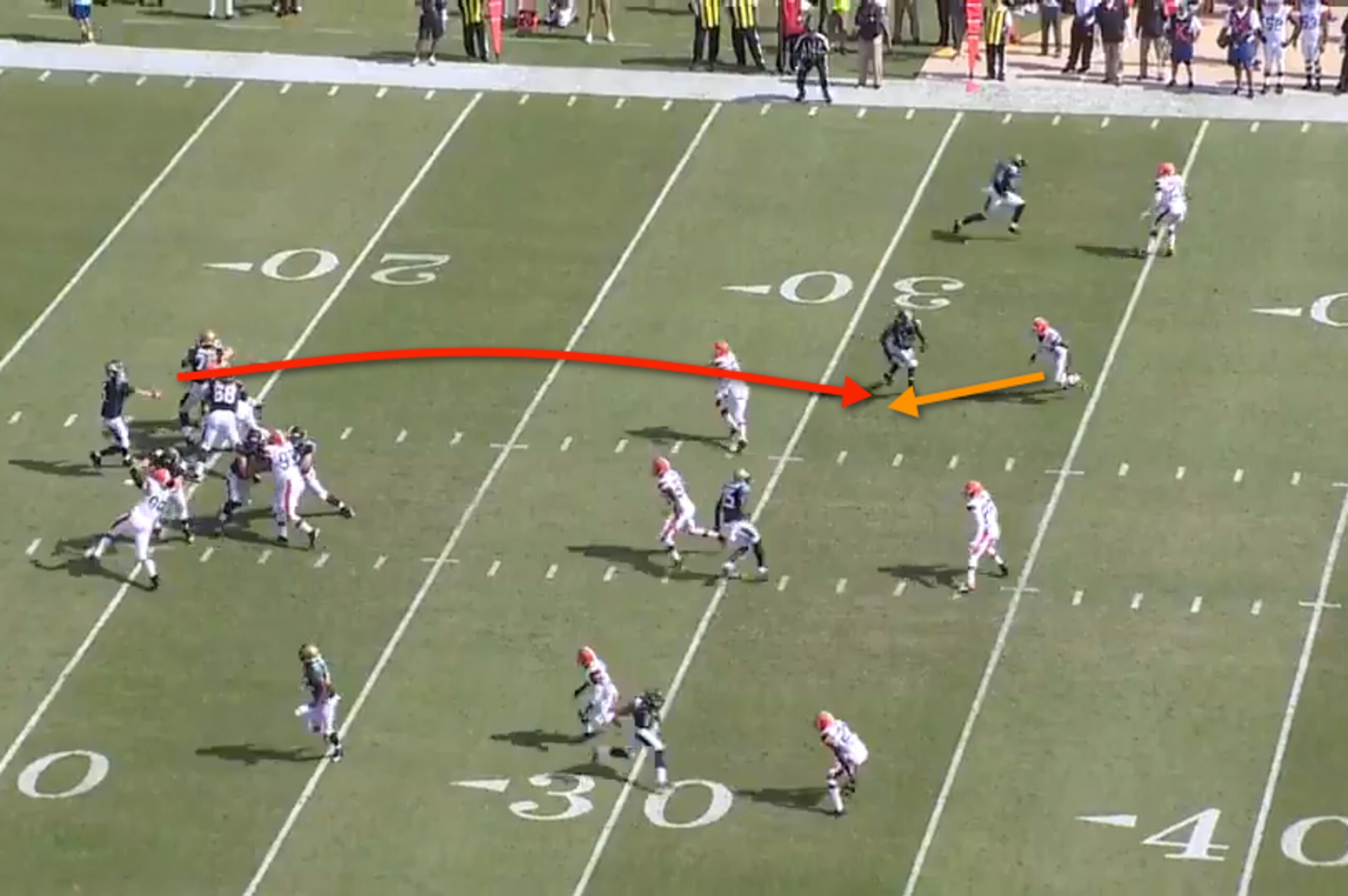 Bortles is prone to staring down receivers, which allows easy interceptions