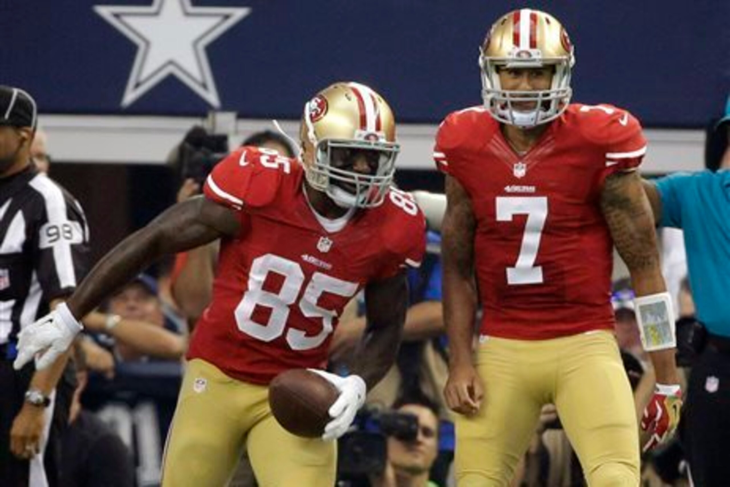 The Colin Kaepernick-to-Davis connection had been prolific through Week 1 of this season.