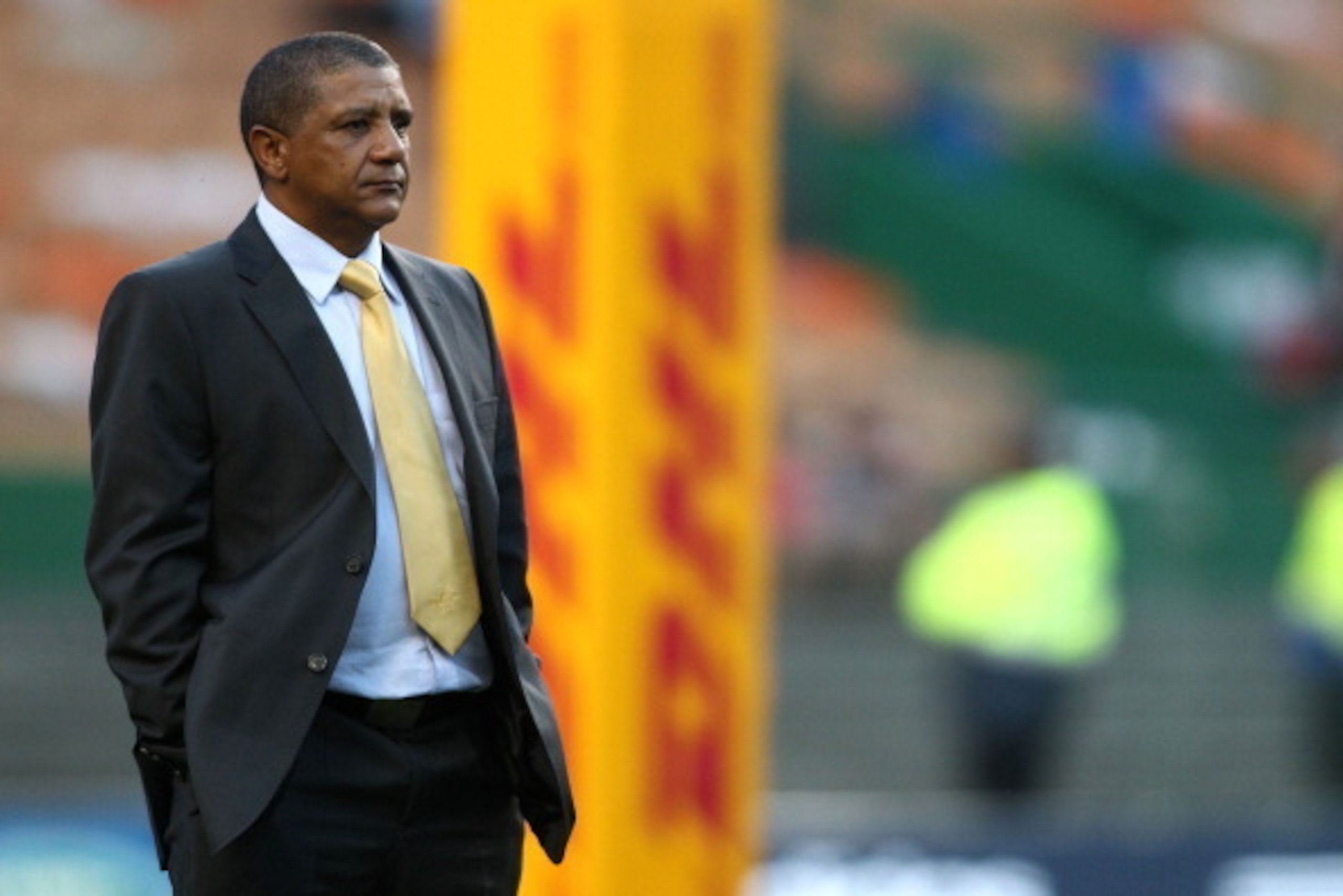 CAPE TOWN, SOUTH AFRICA - APRIL 05: Stormers coach Allister Coetzee during the Super Rugby match between DHL Stormers and Waratahs at DHL Newlands Stadium on April 05, 2014 in Cape Town, South Africa. (Photo by Shaun Roy/Gallo Images)