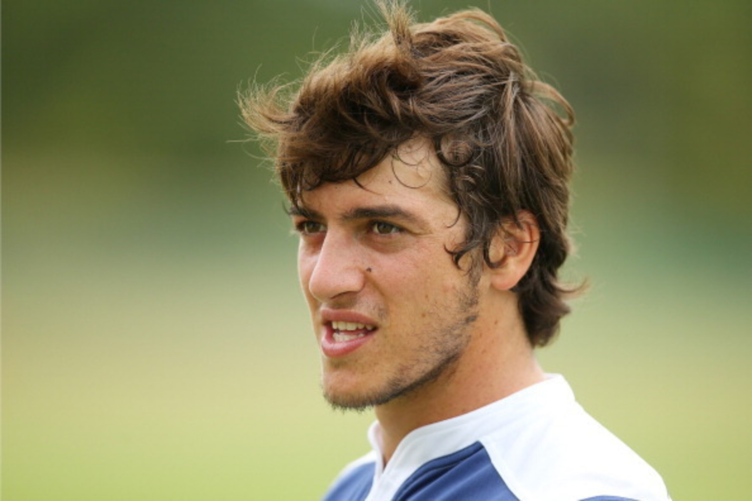 GOLD COAST, AUSTRALIA - MARCH 26:  Demetri Catrakilis looks on during a Stormers Super Rugby training session at Sanctuary Cove on March 26, 2014 in Gold Coast, Australia.  (Photo by Chris Hyde/Getty Images)