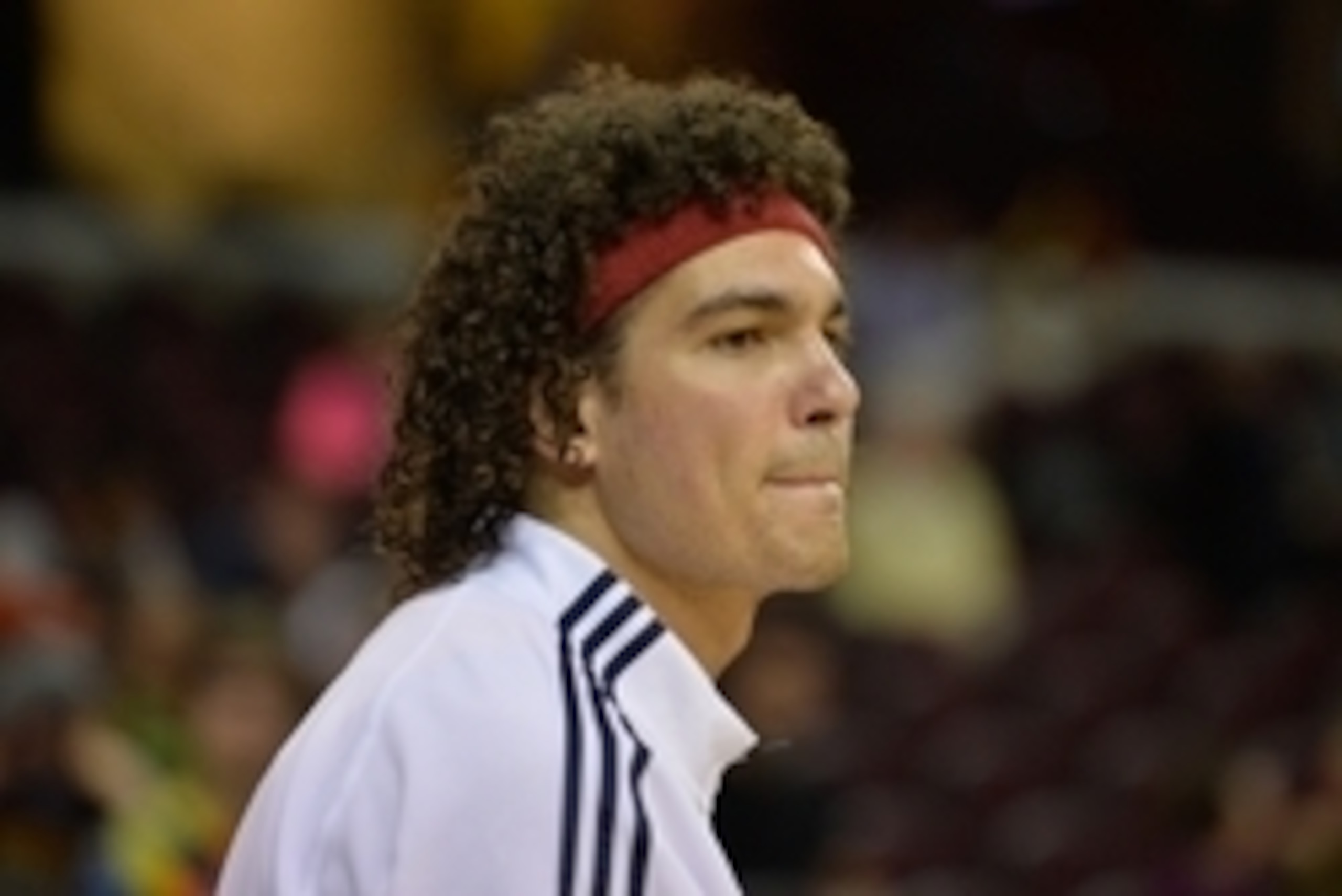 Oct 14, 2014; Cleveland, OH, USA; Cleveland Cavaliers center Anderson Varejao (17) warms up against the Milwaukee Bucks at Quicken Loans Arena. Cleveland won 106-100. Mandatory Credit: David Richard-USA TODAY Sports