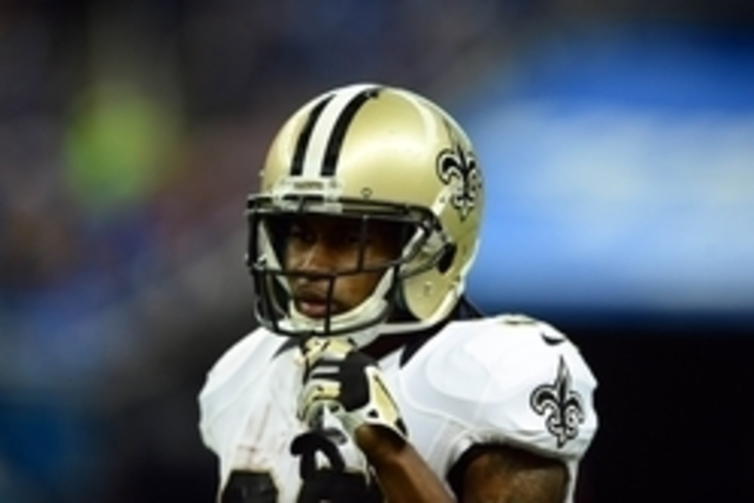 Oct 19, 2014; Detroit, MI, USA; New Orleans Saints running back Travaris Cadet (39) against the Detroit Lions at Ford Field. Lions defeated the Saints 24-23. Mandatory Credit: Andrew Weber-USA TODAY Sports