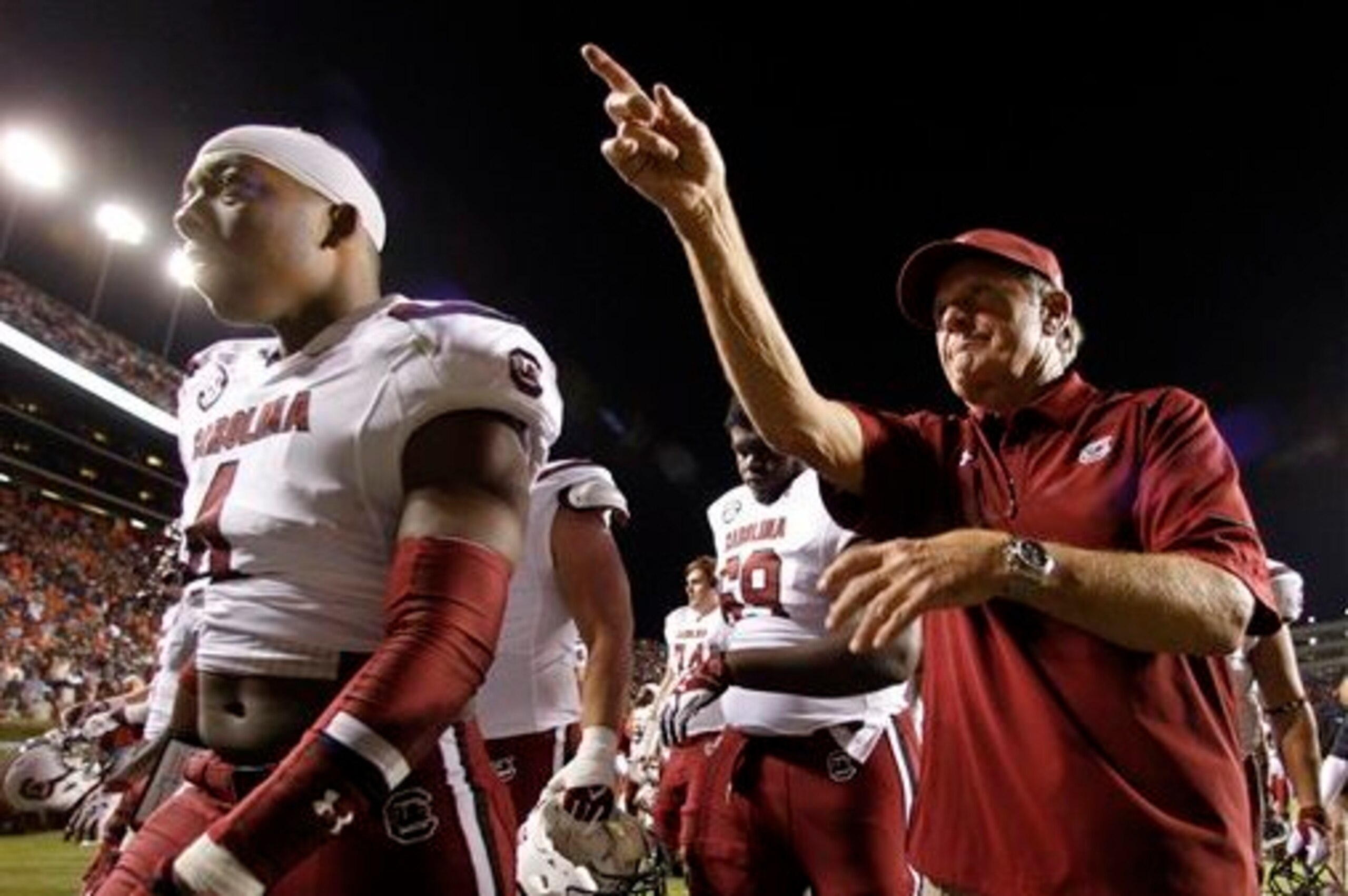 South Carolina head coach Steve Spurrier