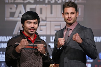 Algieri stands four inches taller than Pacquiao.