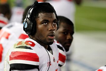 STATE COLLEGE, PA - OCTOBER 25:  J.T. Barrett #16 of the Ohio State Buckeyes looks on from the sidelines during the game against the Penn State Nittany Lions on October 25, 2014 at Beaver Stadium in State College, Pennsylvania.  (Photo by Justin K. Aller/