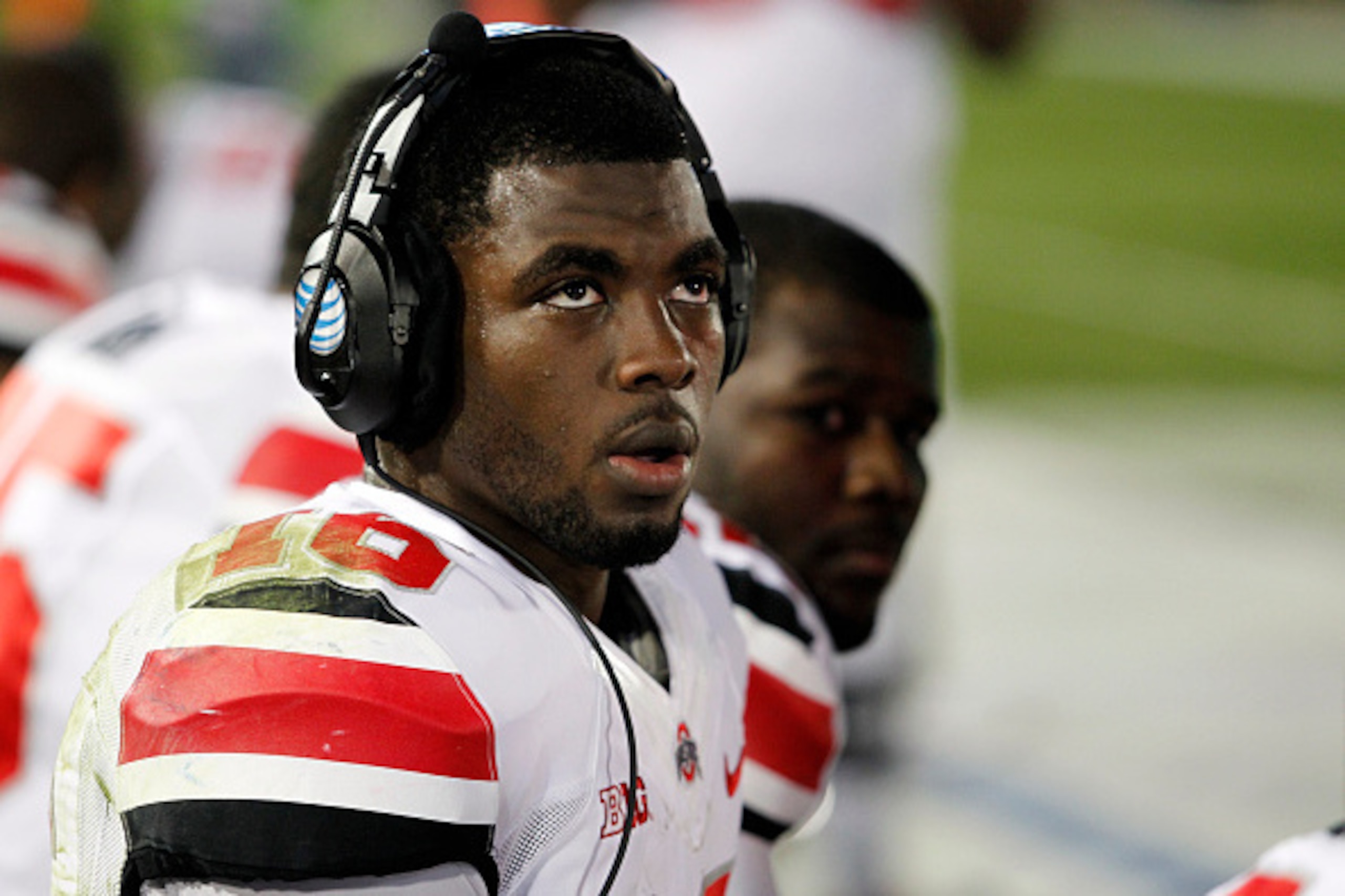 STATE COLLEGE, PA - OCTOBER 25:  J.T. Barrett #16 of the Ohio State Buckeyes looks on from the sidelines during the game against the Penn State Nittany Lions on October 25, 2014 at Beaver Stadium in State College, Pennsylvania.  (Photo by Justin K. Aller/