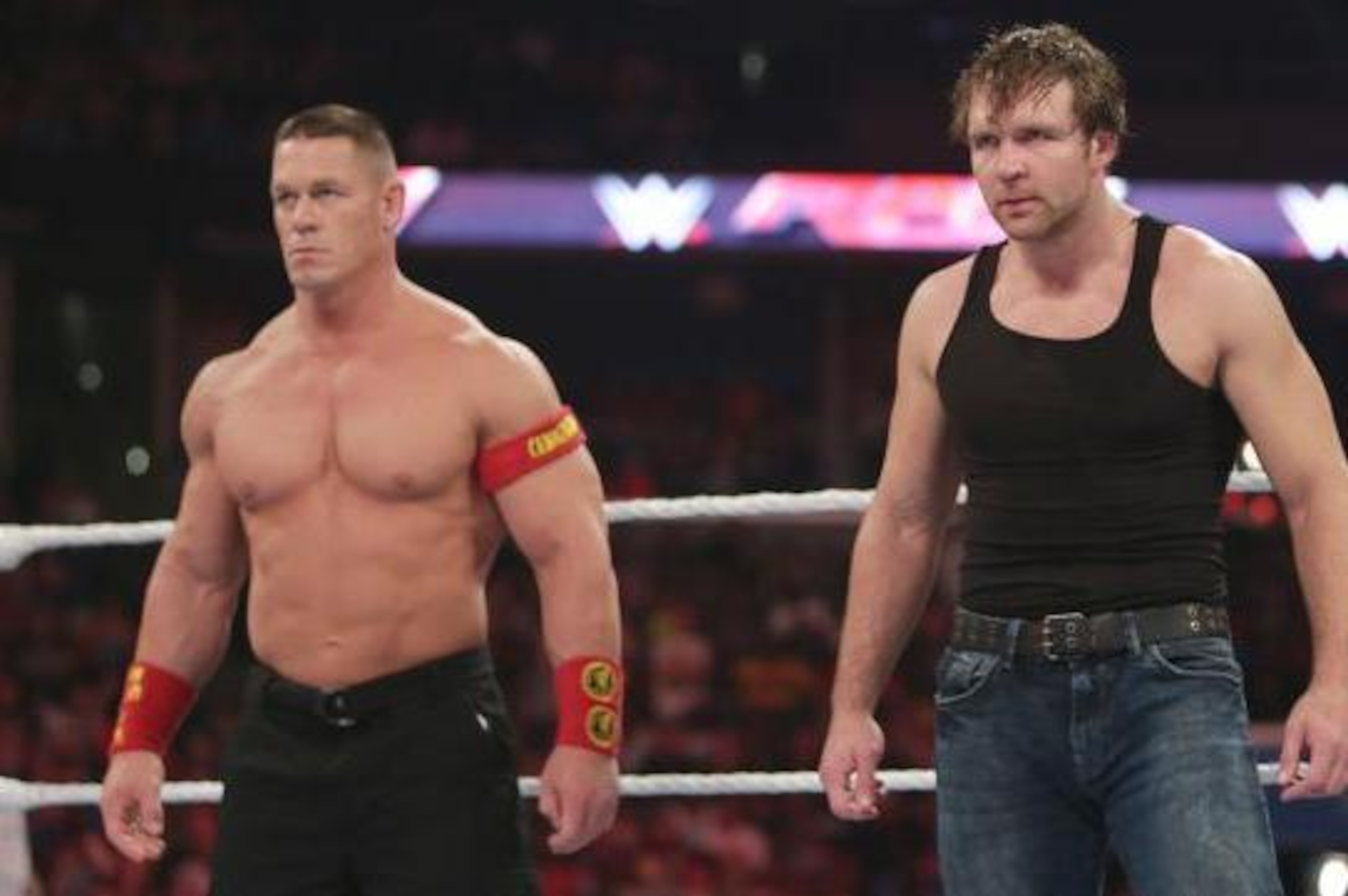 Ambrose and John Cena
