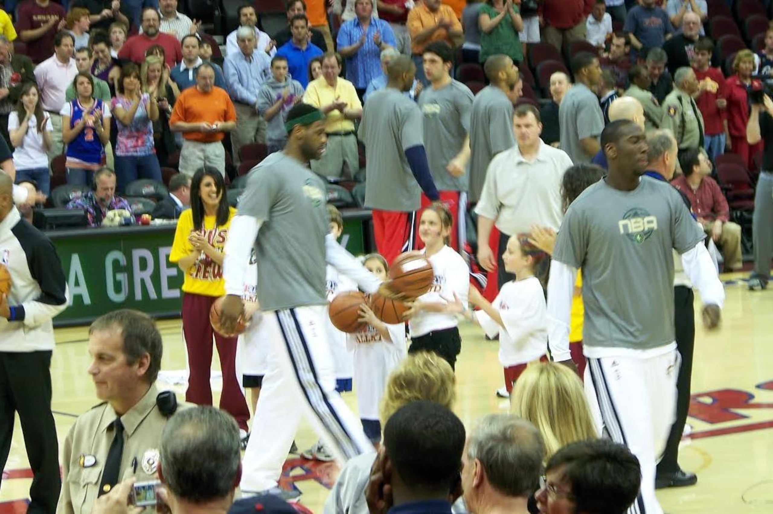 The Bowers girls became huge fans of James after serving as ball girls for the Cavs during the 2009-10 season.