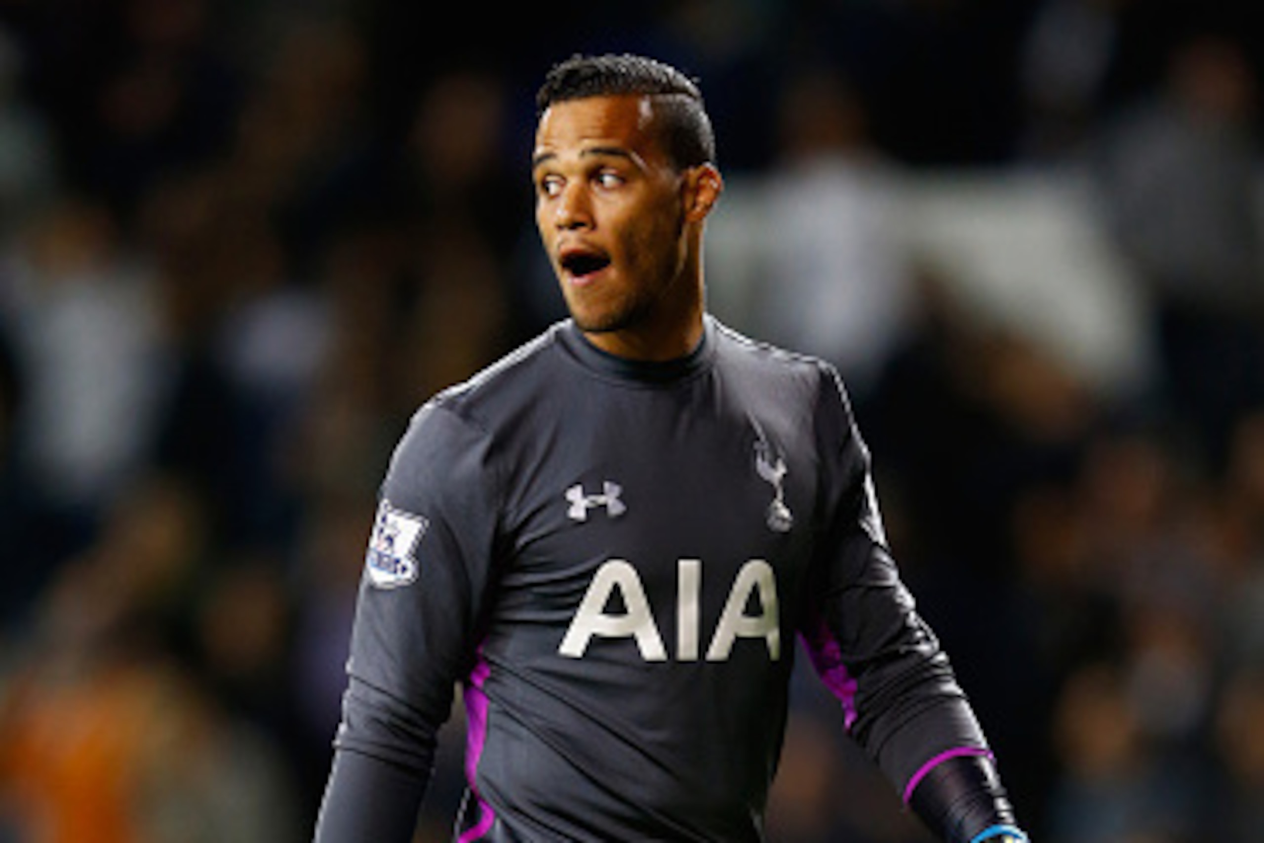 LONDON, ENGLAND - SEPTEMBER 24:  Michel Vorm of Tottenham Hotspur looks on during the Capital One Cup third round match between Tottenham Hotspur and Nottingham Forest at White Hart Lane on September 24, 2014 in London, England.  (Photo by Julian Finney/G