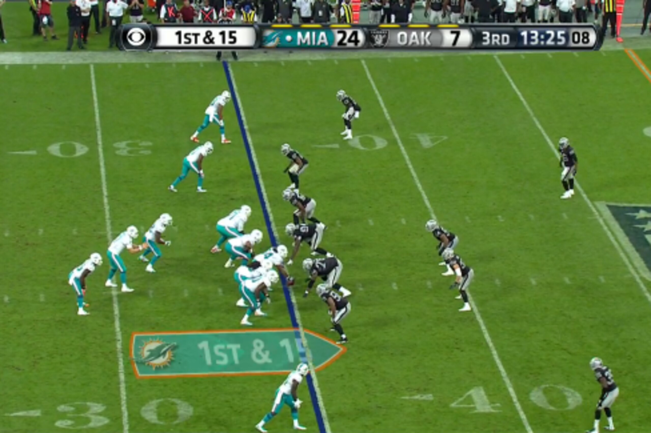 Tannehill with Lamar Miller and Charles Clay in the backfield; all three are running threats.