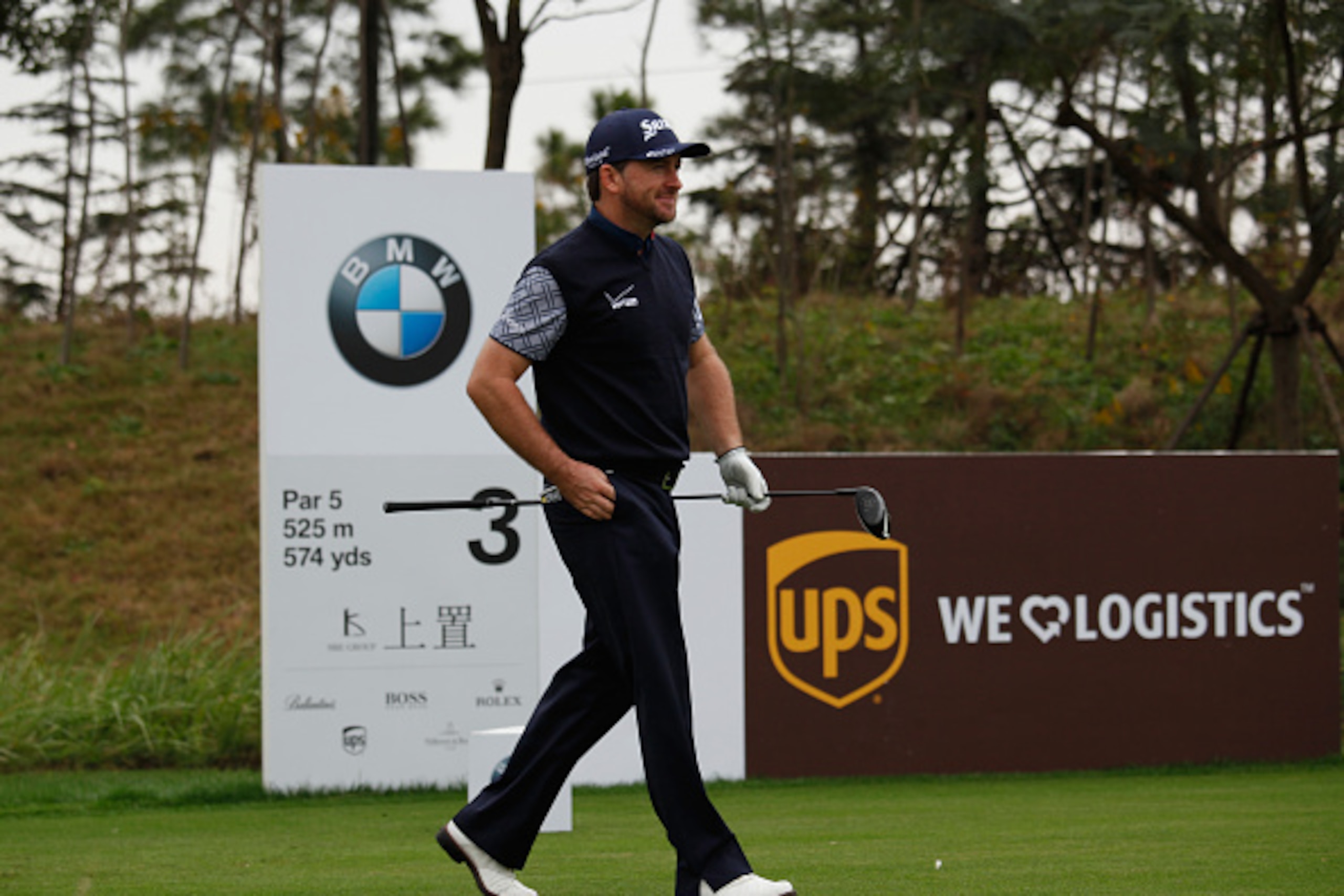SHANGHAI, CHINA - OCTOBER 29:  Graeme McDowell of Northern Ireland walks after his Tee 3 at Lake Malaren Golf Club on October 29, 2014 in Shanghai, China.  (Photo by Kevin Lee/Getty Images)