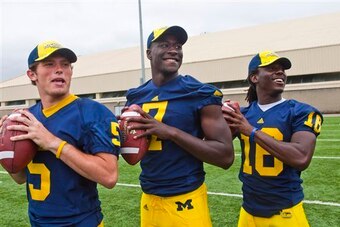 Tate Forcier, Devin Gardner, Denard Robinson