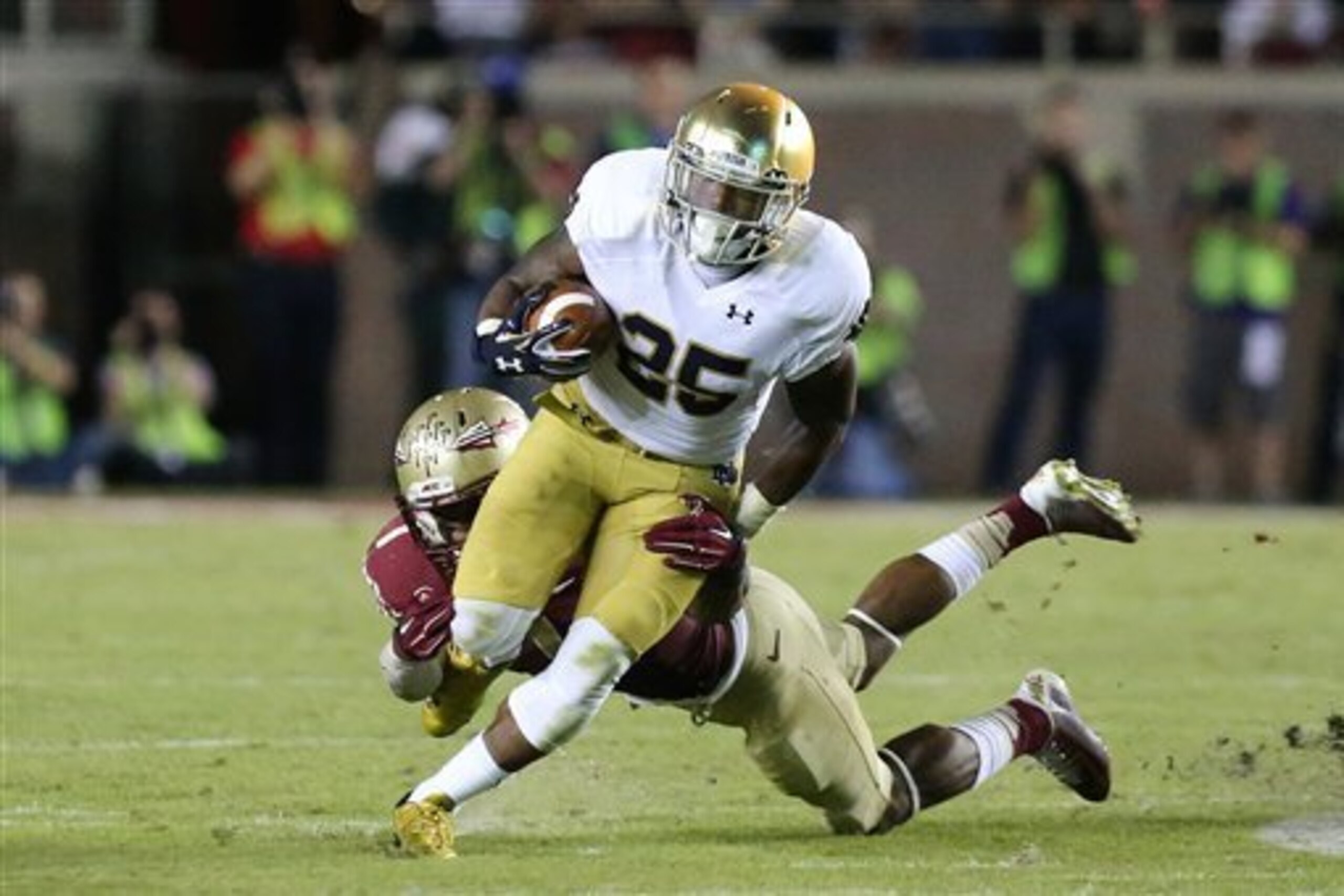 After a breakout performance against Navy last season, Tarean Folston should lead the way on Saturday. After a breakout performance against Navy last season, Tarean Folston should lead the way on Saturday.