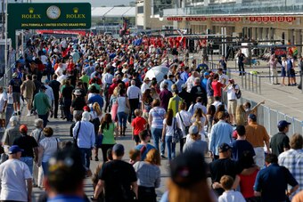 Thousands of fans showed up for the Thursday pit walk at the Circuit of the Americas.