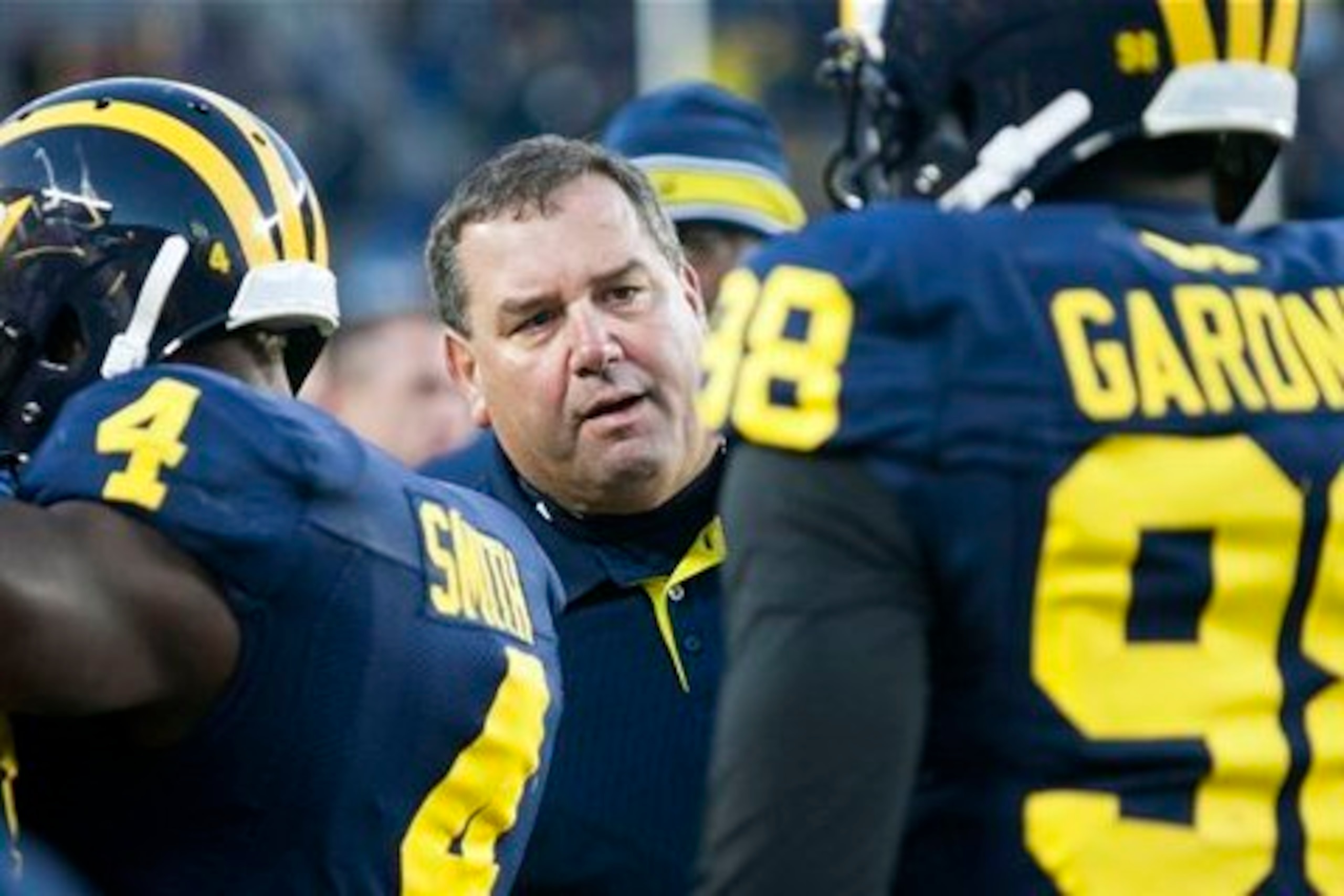 Brady Hoke and Devin Gardner