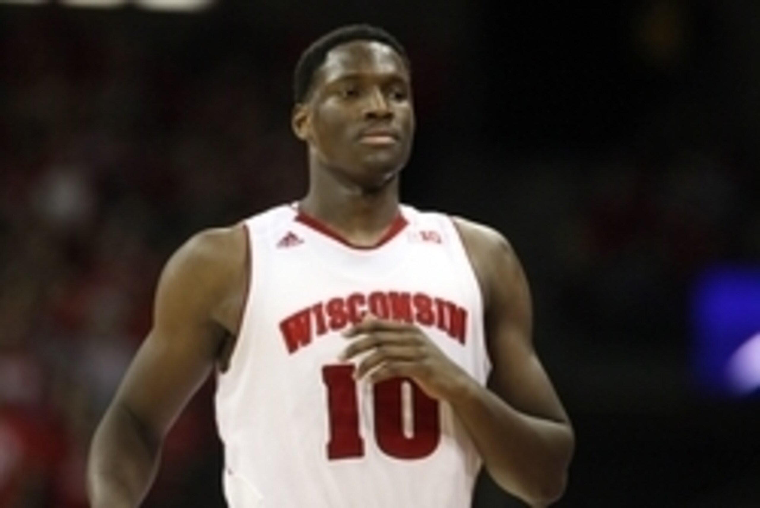 Feb 13, 2014; Madison, WI, USA; Wisconsin Badgers forward Nigel Hayes (10) returns to the bench during the game with the Minnesota Golden Gophers at the Kohl Center. Wisconsin defeated Minnesota 78-70. Mandatory Credit: Mary Langenfeld-USA TODAY Feb 13, 2014; Madison, WI, USA; Wisconsin Badgers forward Nigel Hayes (10) returns to the bench during the game with the Minnesota Golden Gophers at the Kohl Center. Wisconsin defeated Minnesota 78-70. Mandatory Credit: Mary Langenfeld-USA TODAY