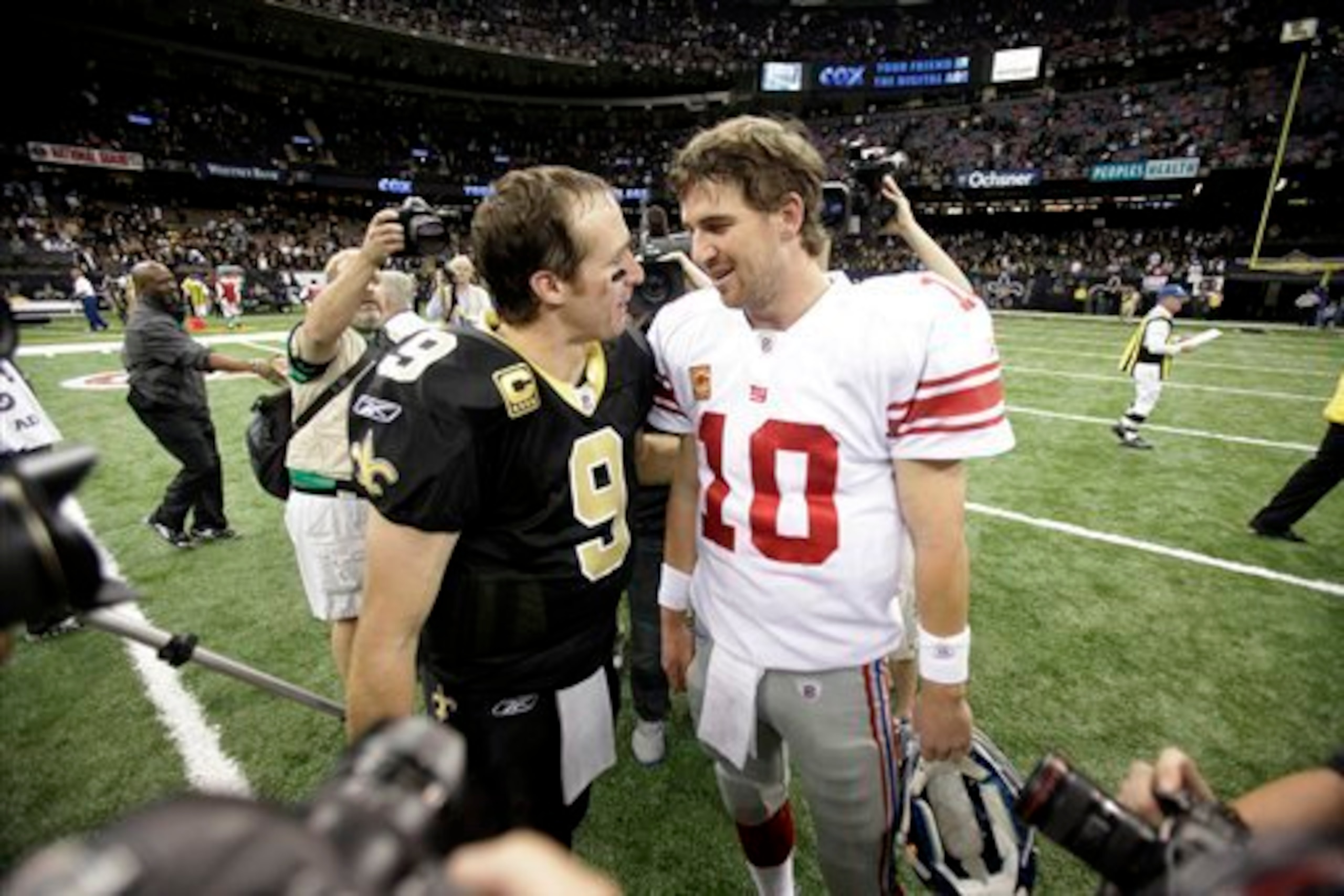 Brees and Manning might put the nails in San Francisco's coffin. Brees and Manning might put the nails in San Francisco's coffin.