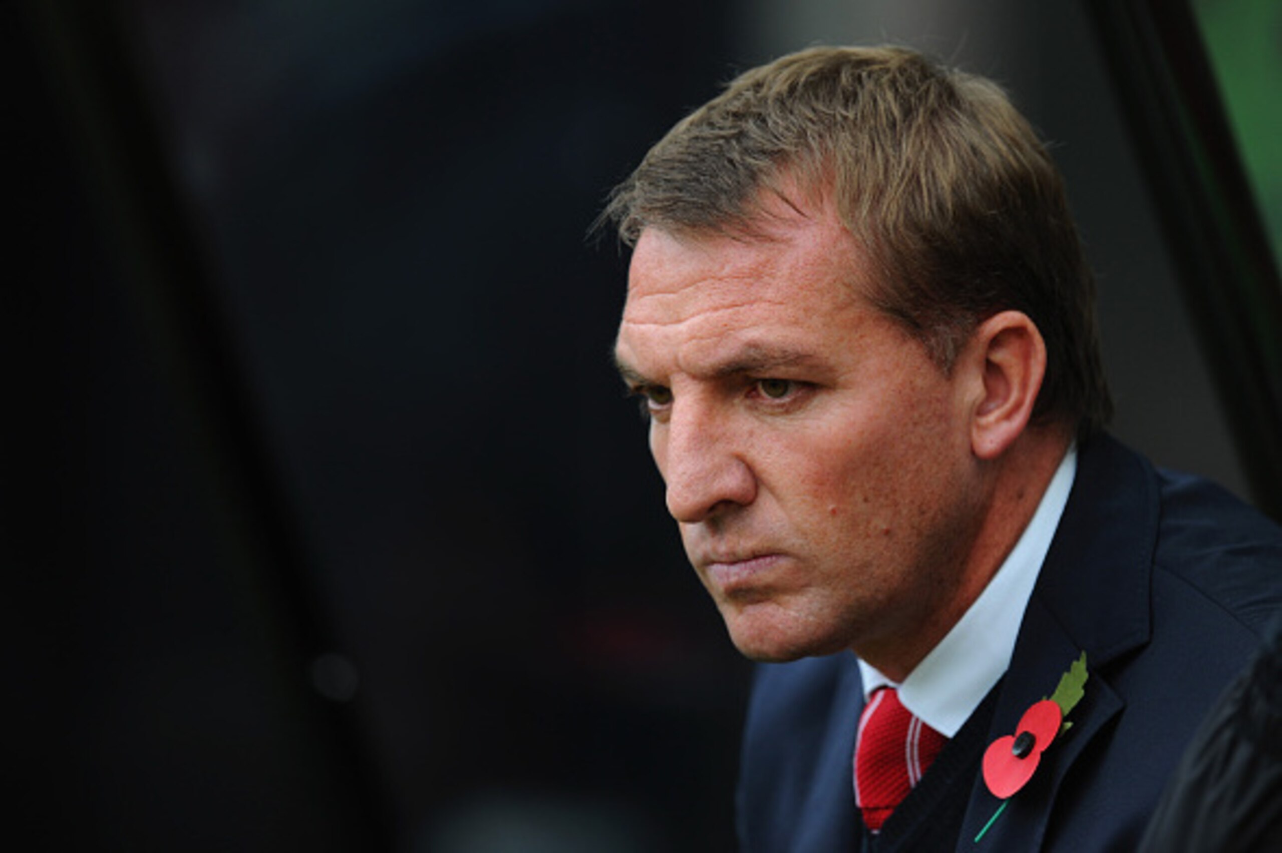 NEWCASTLE UPON TYNE, ENGLAND - NOVEMBER 01:  Liverpool manager Brendan Rodgers looks on before the Barclays Premier League match between Newcastle United and Liverpool at St James' Park on November 1, 2014 in Newcastle upon Tyne, England.  (Photo by Stu F