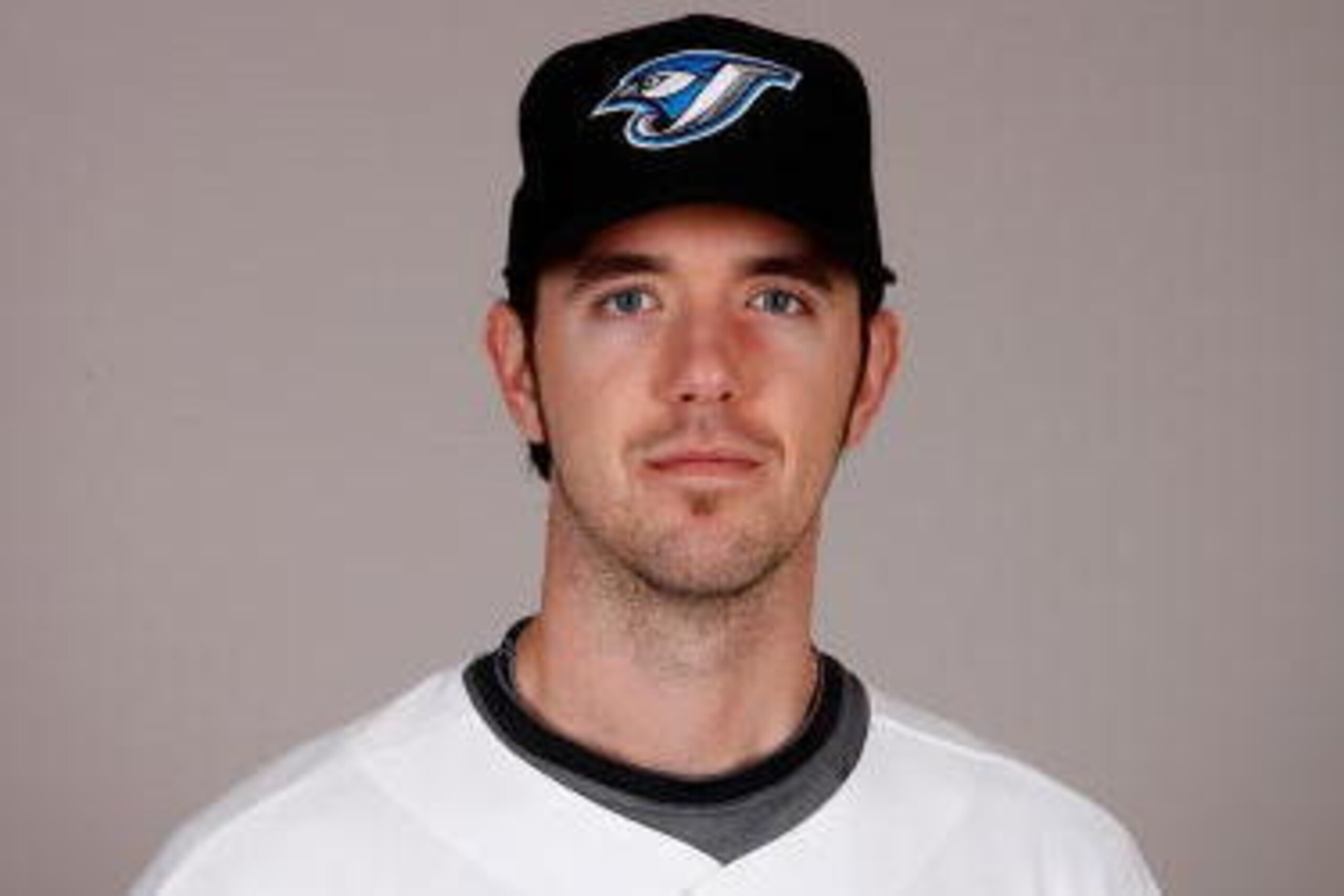DUNEDIN, FL - FEBRUARY 23:  Dirk Hayhurst #58 of the Toronto Blue Jays poses during photo day at the Bobby Mattick Training Center at Englebert Complex on February 23, 2009 in Dunedin, Florida.  (Photo by J. Meric/Getty Images)