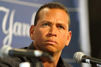 TAMPA - FEBRUARY 17: Infielder Alex Rodriguez of the New York Yankees talks during a press conference February 17, 2008 at the George M. Steinbrenner Field February 17, 2009 in Tampa, Florida. The Yankees third baseman admitted to taking a substance known
