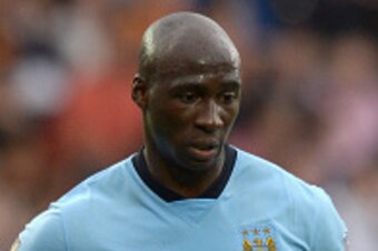 HULL, ENGLAND - SEPTEMBER 27:  Eliaquim Mangala of Manchester City during the Barclays Premier League match between Hull City and Manchester City at KC Stadium on September 27, 2014 in Hull, England.  (Photo by Gareth Copley/Getty Images)
