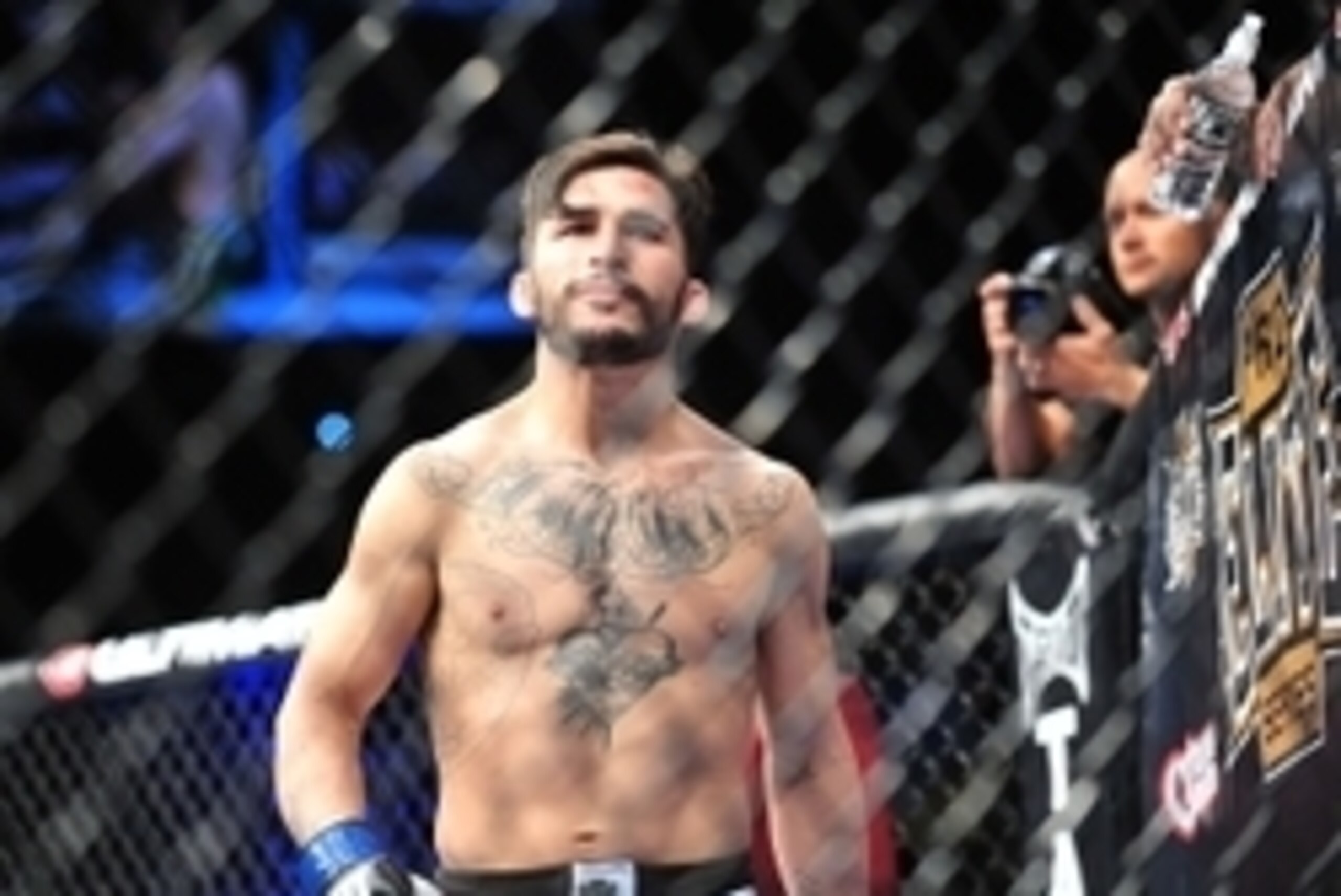 Feb 2, 2013; Las Vegas, NV, USA; Ian McCall during UFC 156 at the Mandalay Bay Events Center. Mandatory Credit: Gary A. Vasquez-USA TODAY Sports