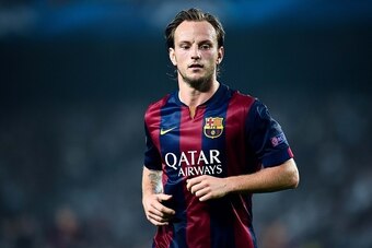 BARCELONA, SPAIN - OCTOBER 21:  Ivan Rakitic of FC Barcelona looks on during a UEFA Champions League Group F match between FC Barcelona and AFC Ajax at the Camp Nou Stadium on October 21, 2014 in Barcelona, Spain.  (Photo by David Ramos/Getty Images)