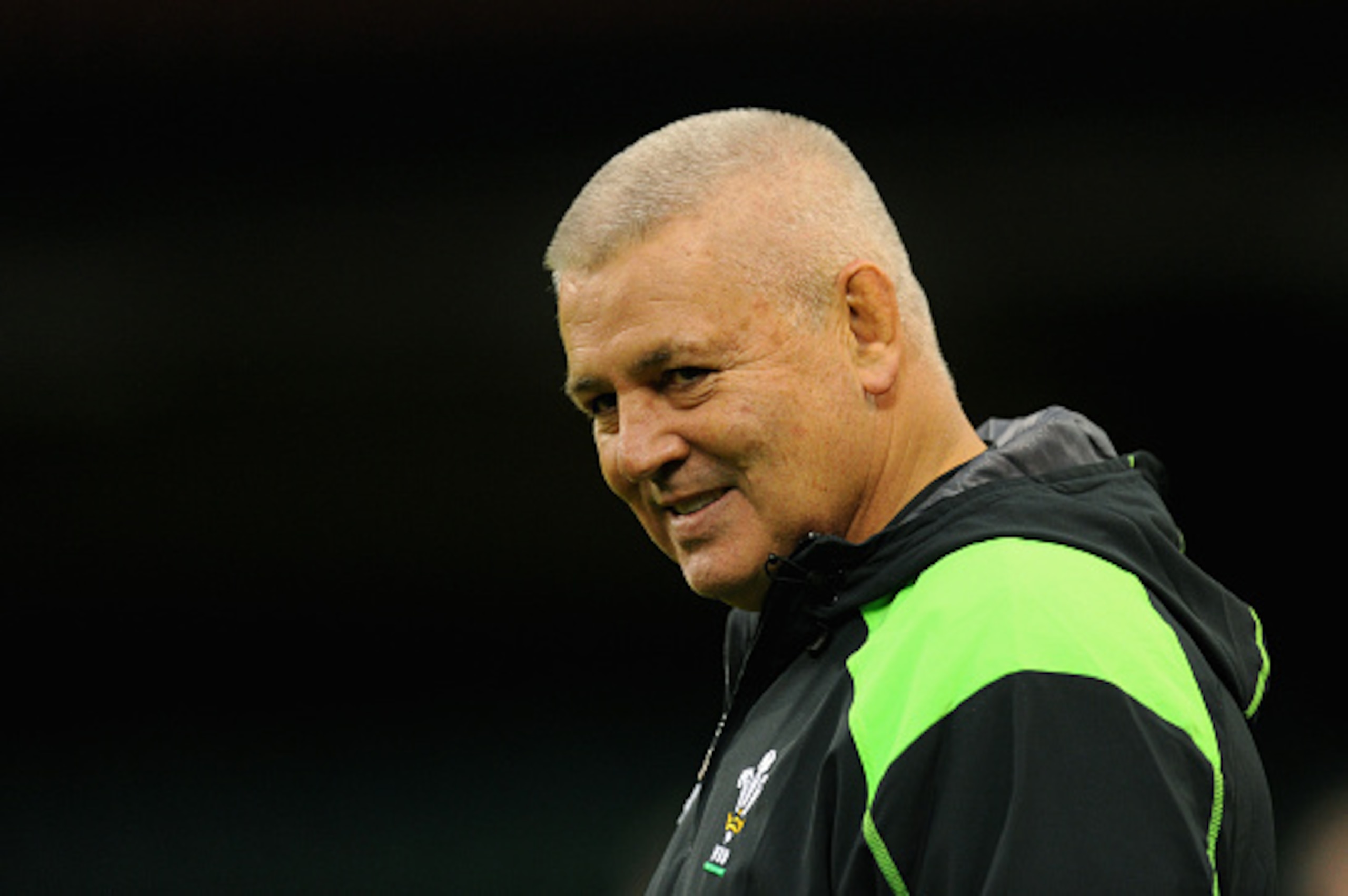 CARDIFF, WALES - NOVEMBER 03:  Wales coach Warren Gatland raises a smile during Wales training at the Millennium stadium on November 3, 2014 in Cardiff, Wales.  (Photo by Stu Forster/Getty Images)