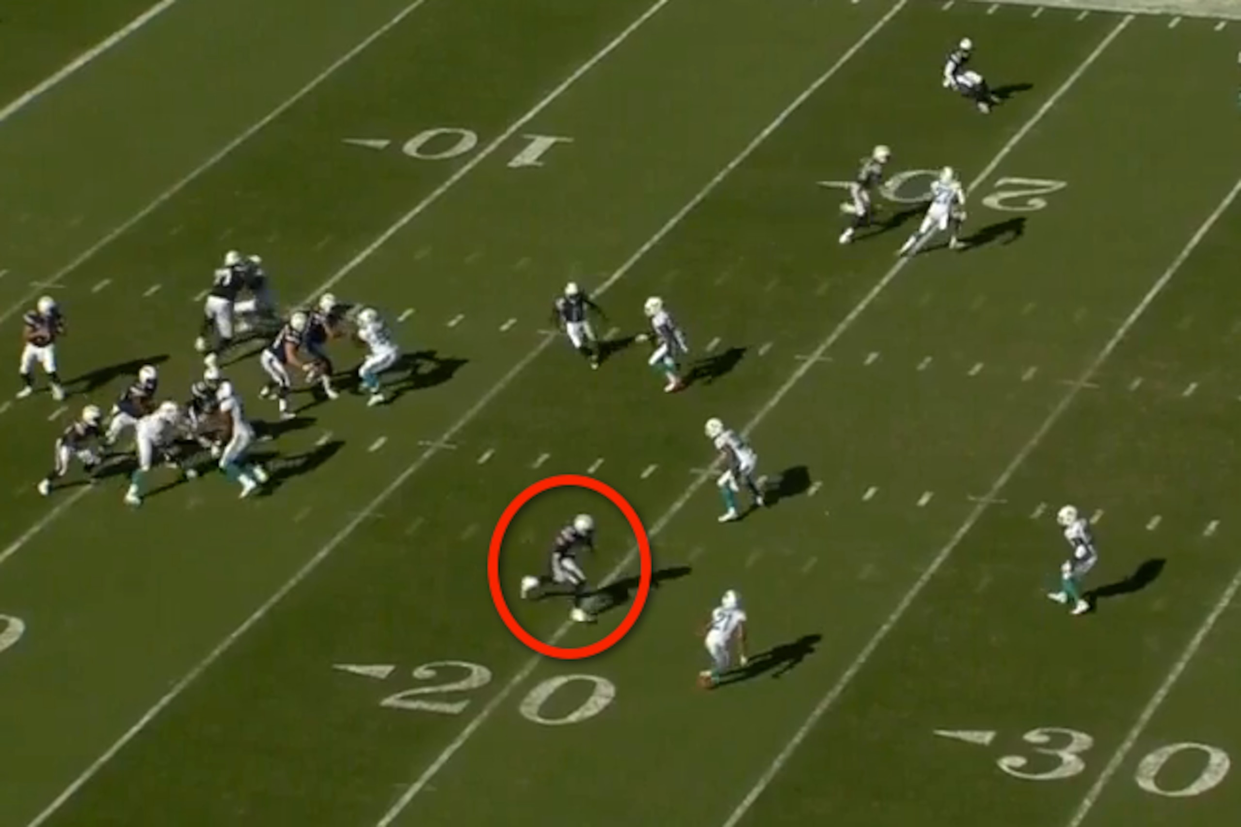 Miami gave Grimes safety help with Gates on his side of the field.