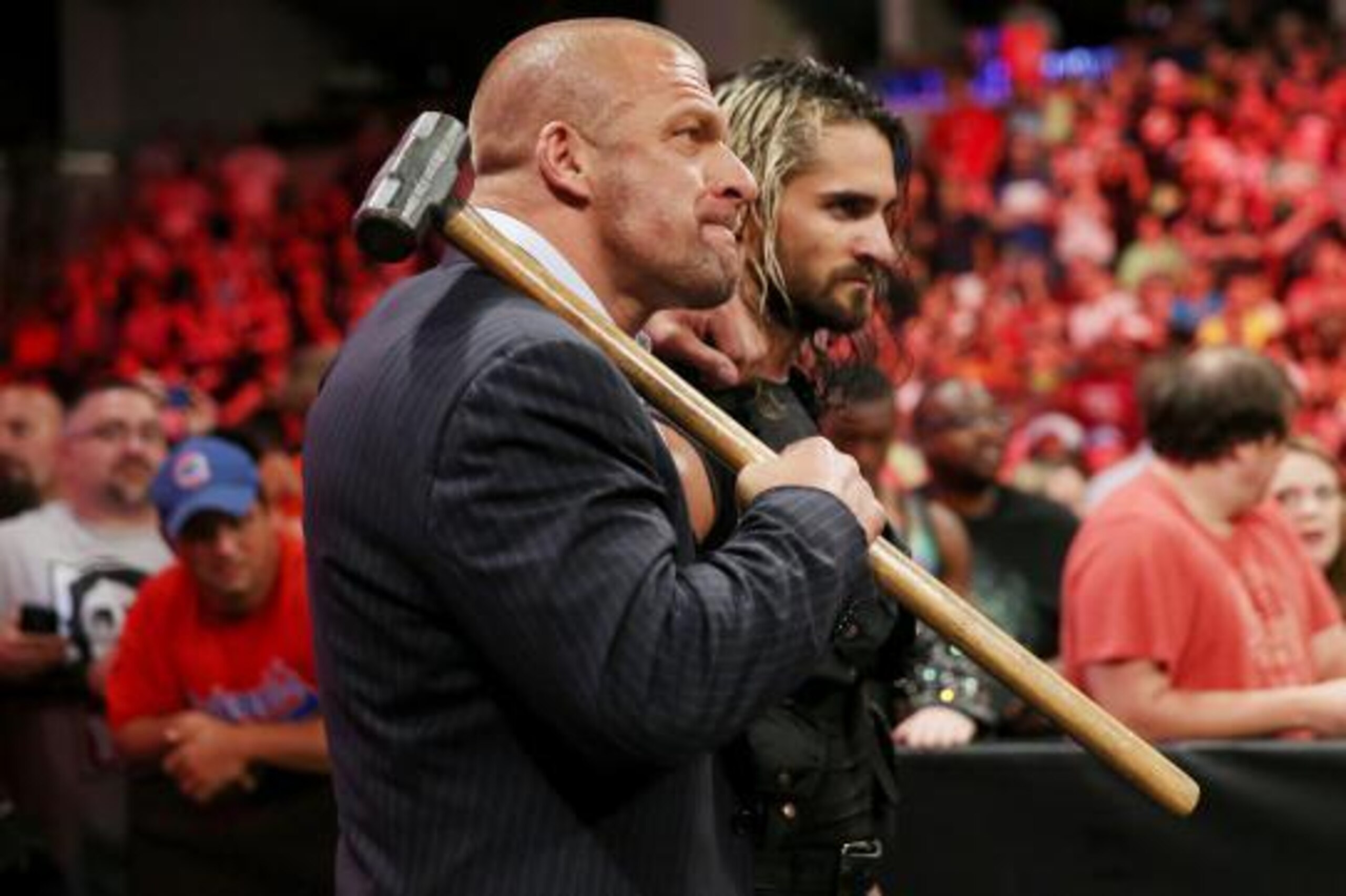 Triple H and Seth Rollins