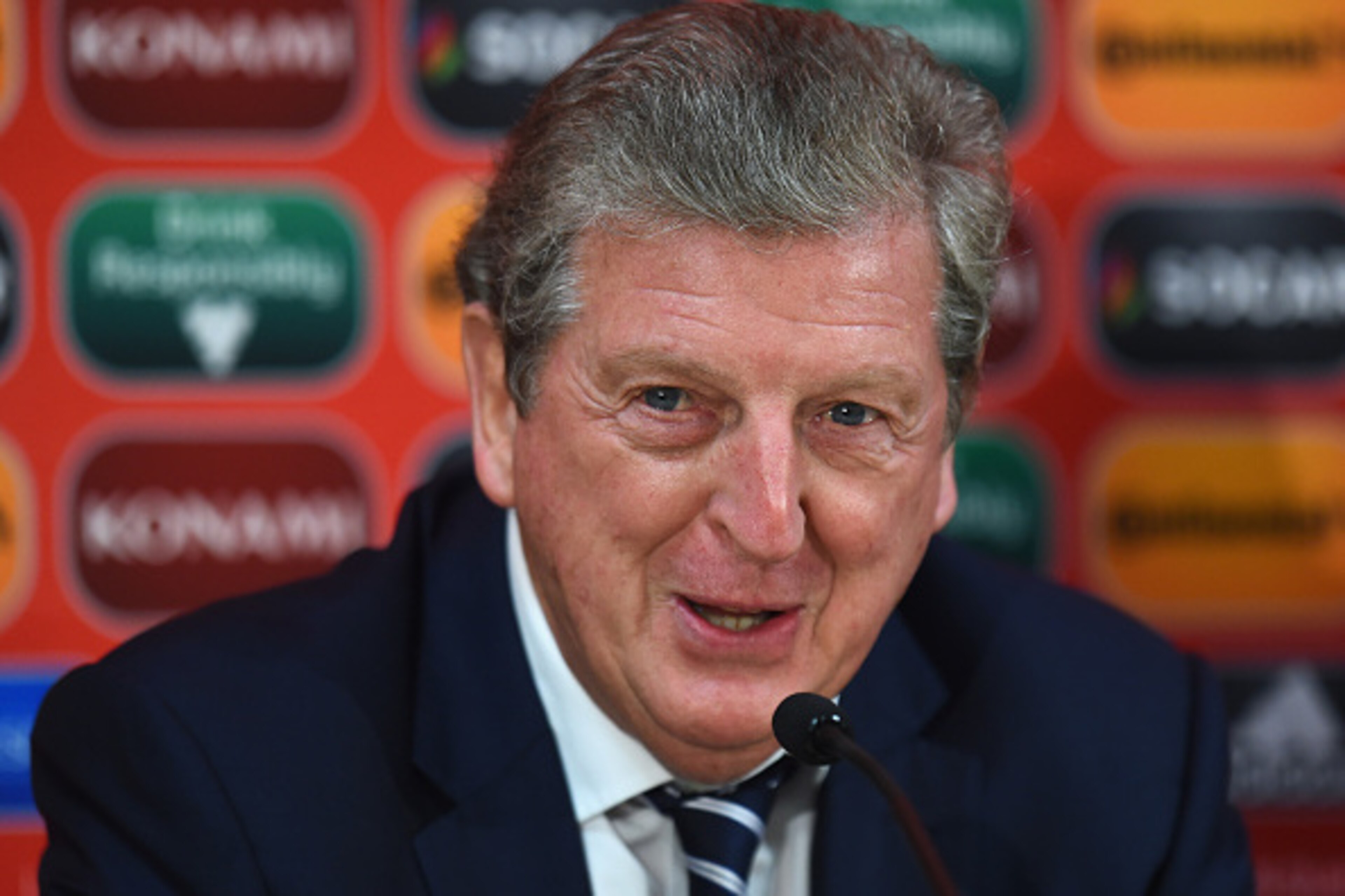 TALLINN, ESTONIA - OCTOBER 11:  England manager Roy Hodgson talks to the media during a press conference at A Le Coq Arena on October 11, 2014 in Tallinn, Estonia.  (Photo by Shaun Botterill/Getty Images)