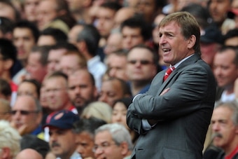 LONDON, ENGLAND - AUGUST 20:  Liverpool manager Kenny Dalglish shouts orders to his team during the Barclays Premier League match between Arsenal and Liverpool at the Emirates Stadium on August 20, 2011 in London, England.  (Photo by Michael Regan/Getty I