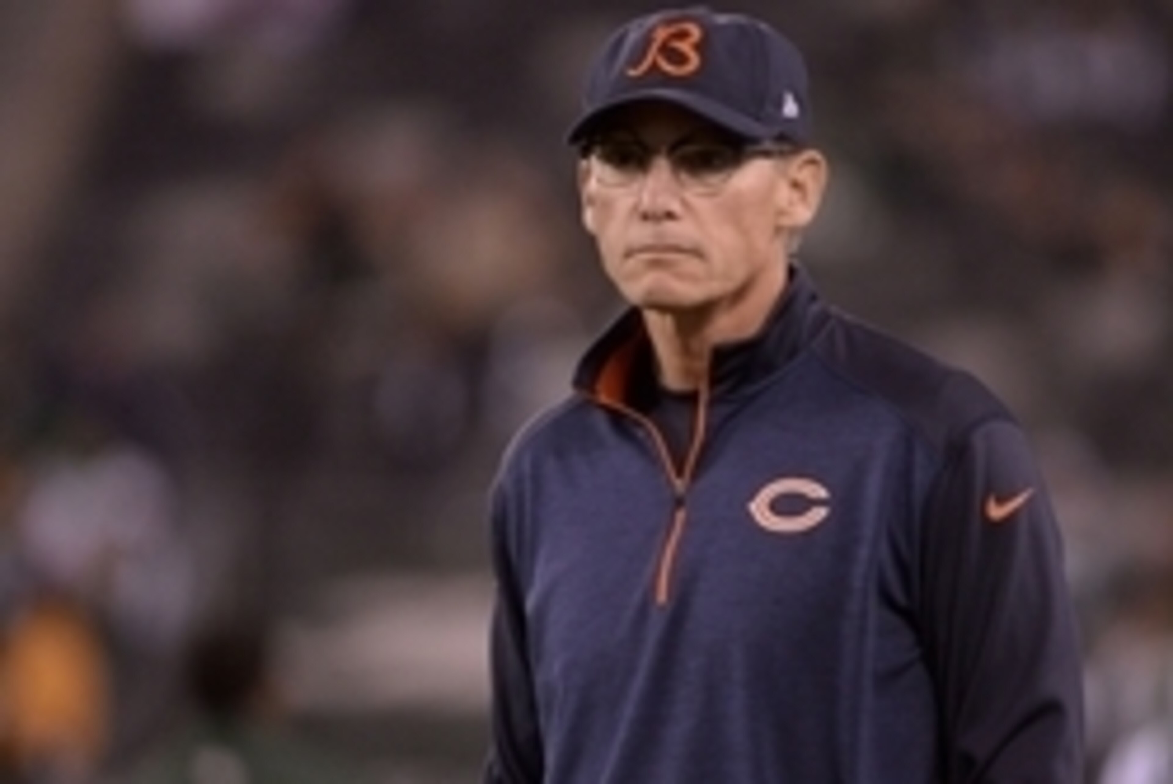 Sep 22, 2014; East Rutherford, NJ, USA; Chicago Bears head coach Marc Trestman before the game against the New York Jets at MetLife Stadium. Mandatory Credit: Robert Deutsch-USA TODAY Sports