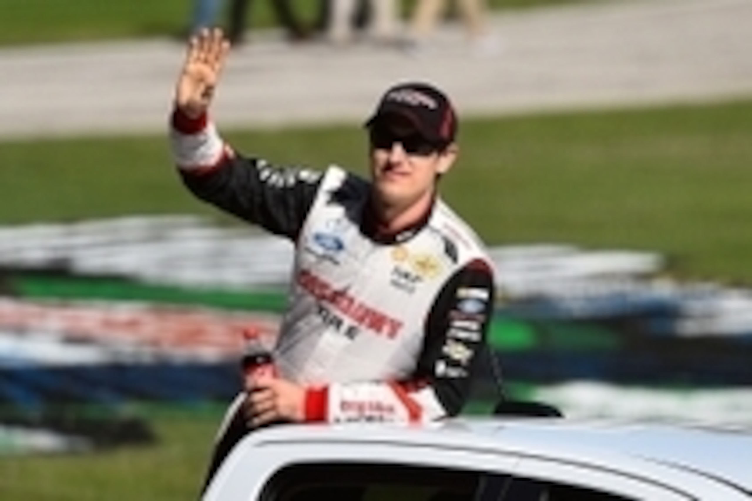 Nov 1, 2014; Fort Worth, TX, USA; NASCAR Nationwide Series driver Joey Logano (22) during the O'Reilly Auto Parts Challenge at Texas Motor Speedway. Mandatory Credit: Jasen Vinlove-USA TODAY Sports