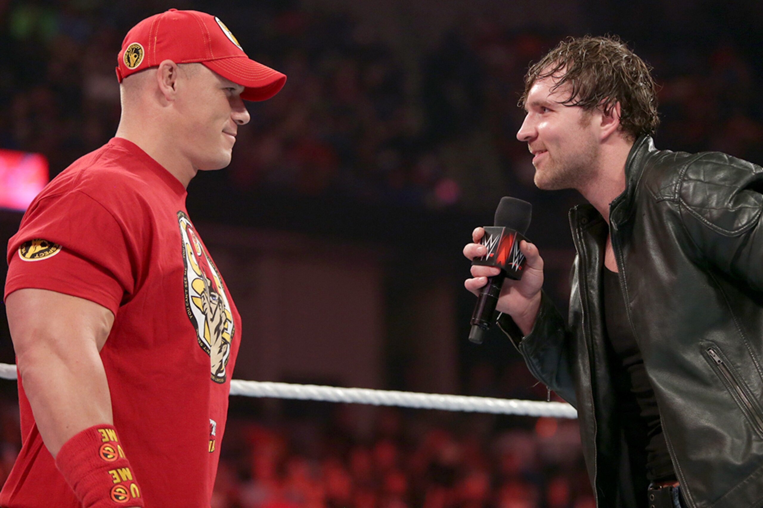 Ambrose and John Cena
